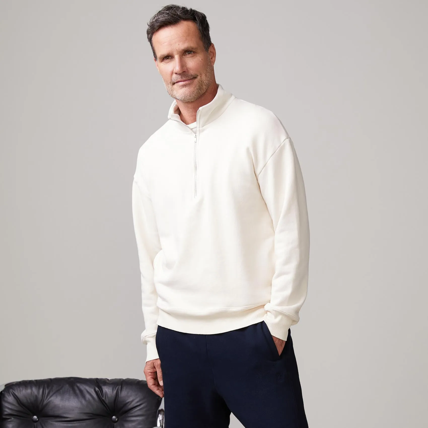 Half Zip Sweatshirt sold by Monrow product image thumbnail 2