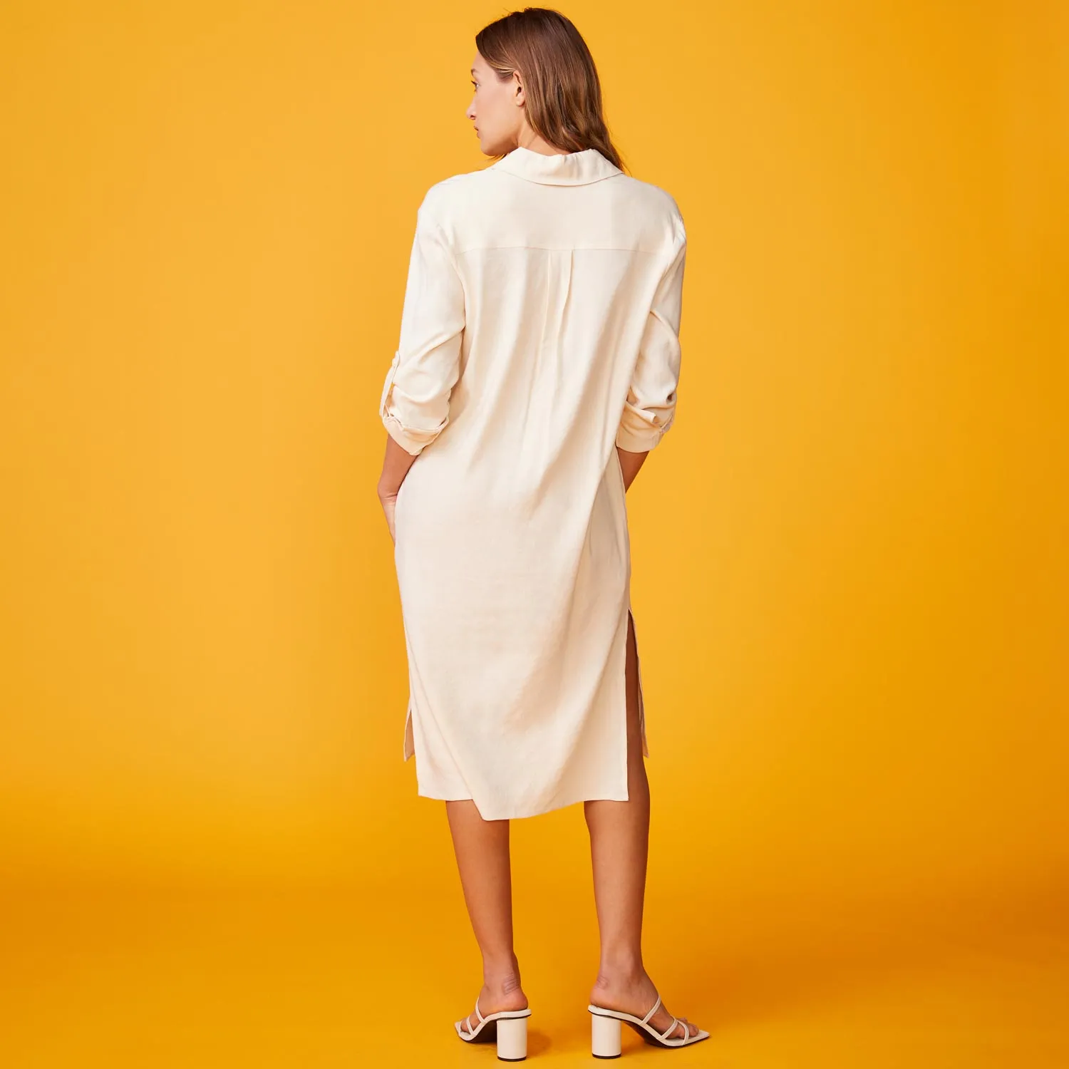 Linen Shirt Dress sold by Monrow product image thumbnail 5