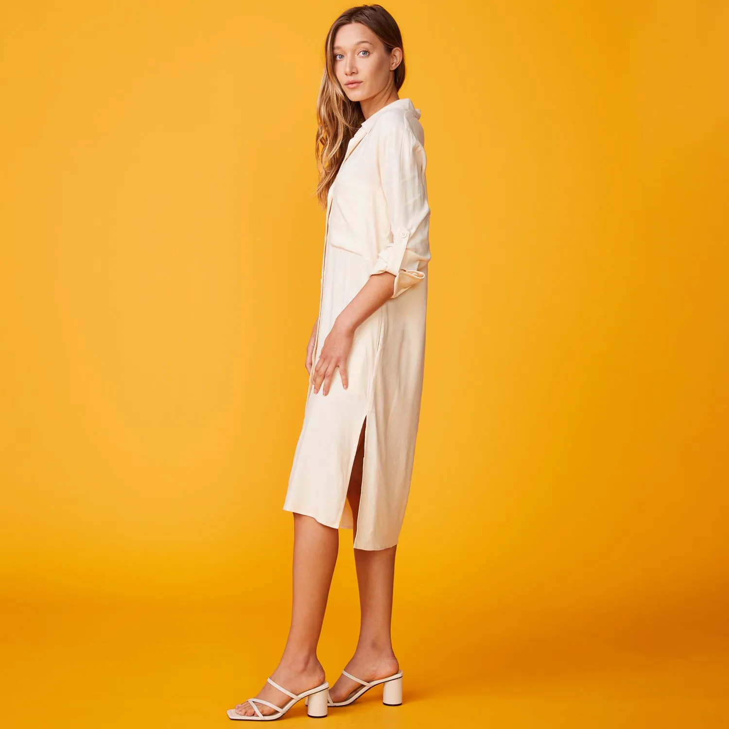 Linen Shirt Dress sold by Monrow product image thumbnail 4