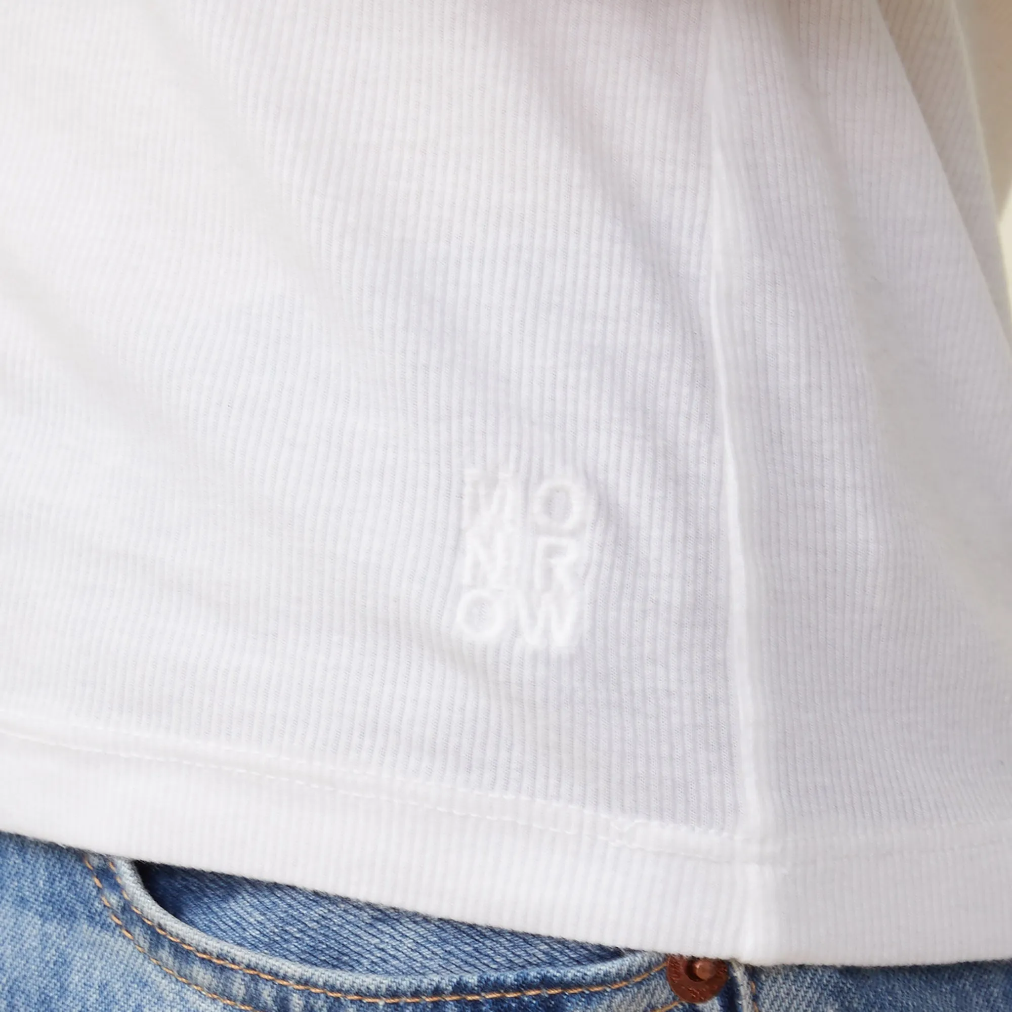 Supima Rib Long Sleeve Crew sold by Monrow product image thumbnail 4
