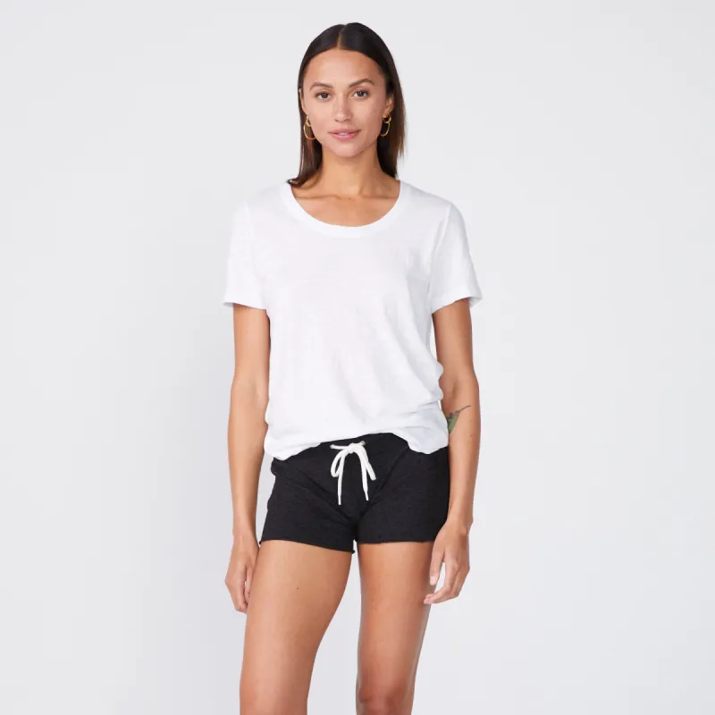 Textured Tri-Blend Relaxed Crew Neck Tee sold by Monrow