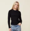 Supima Rib Long Sleeve Crew sold by Monrow
