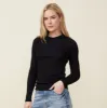 Supima Rib Long Sleeve Crew sold by Monrow