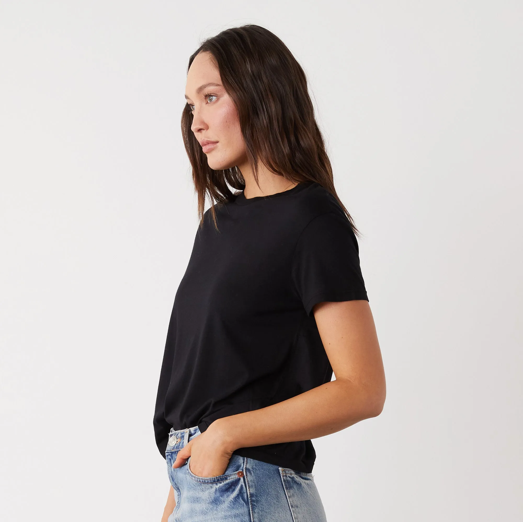 Cotton Modal Vintage Crew sold by Monrow product image thumbnail 2