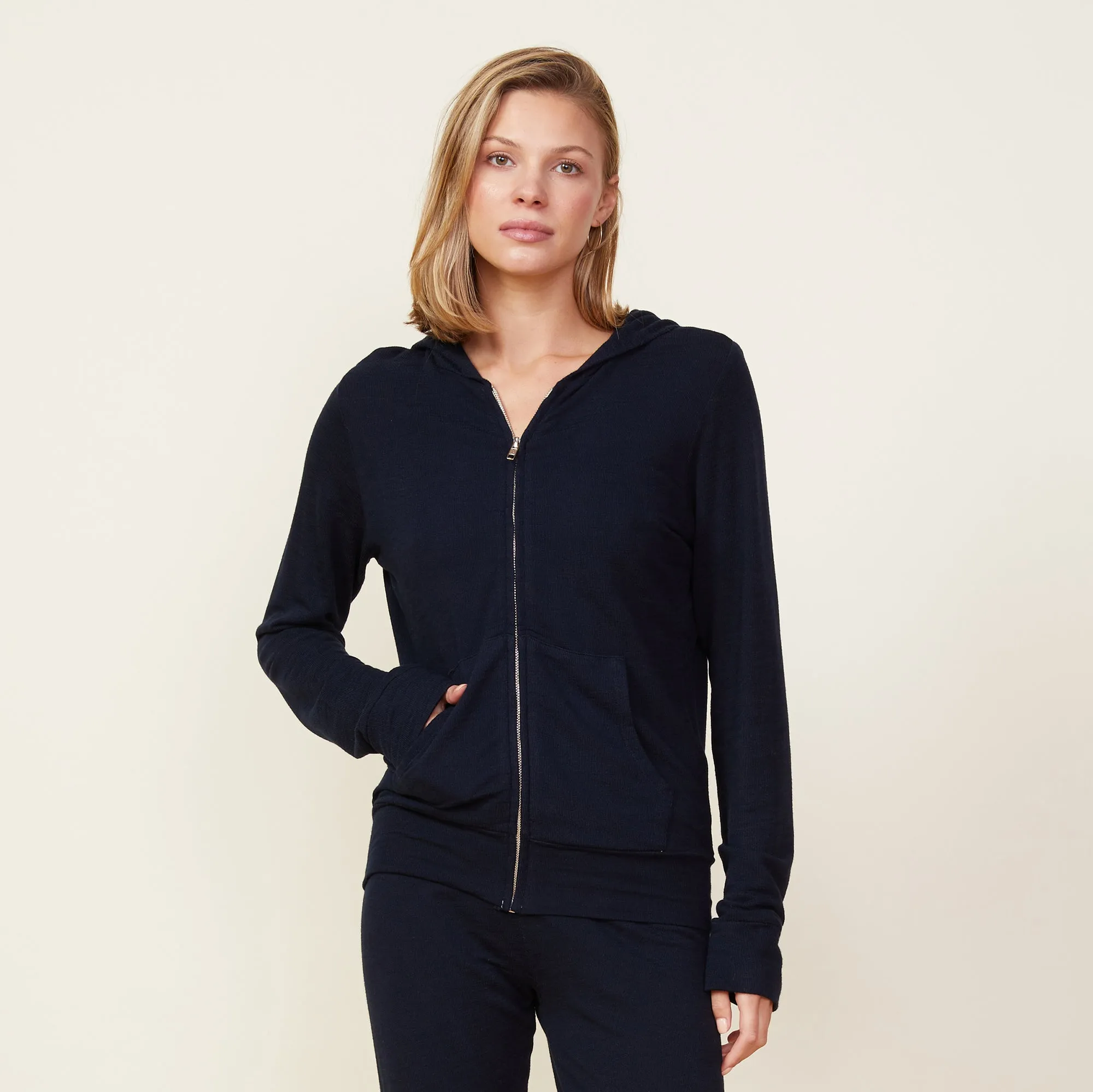 Supersoft Zip Up Hoody sold by Monrow product image thumbnail 2