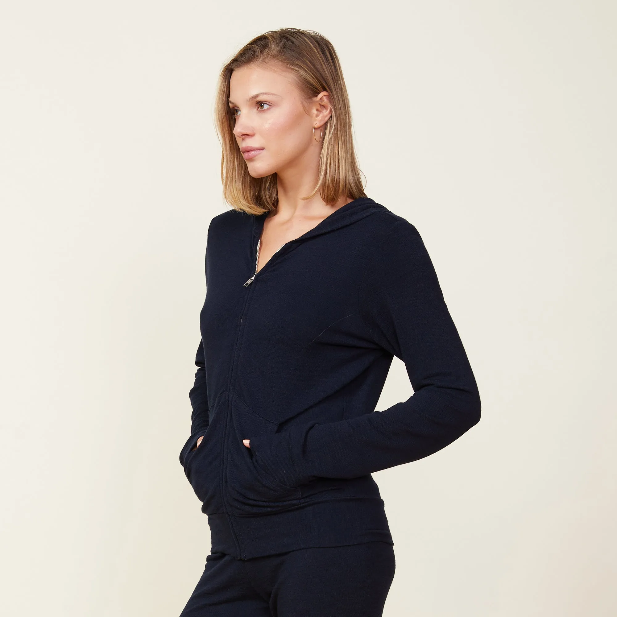 Supersoft Zip Up Hoody sold by Monrow product image thumbnail 3