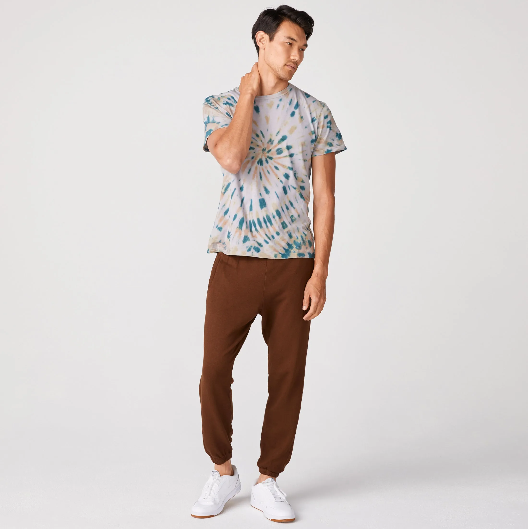 Kaleidoscope Tie Dye Relaxed Crew sold by Monrow product image thumbnail 3