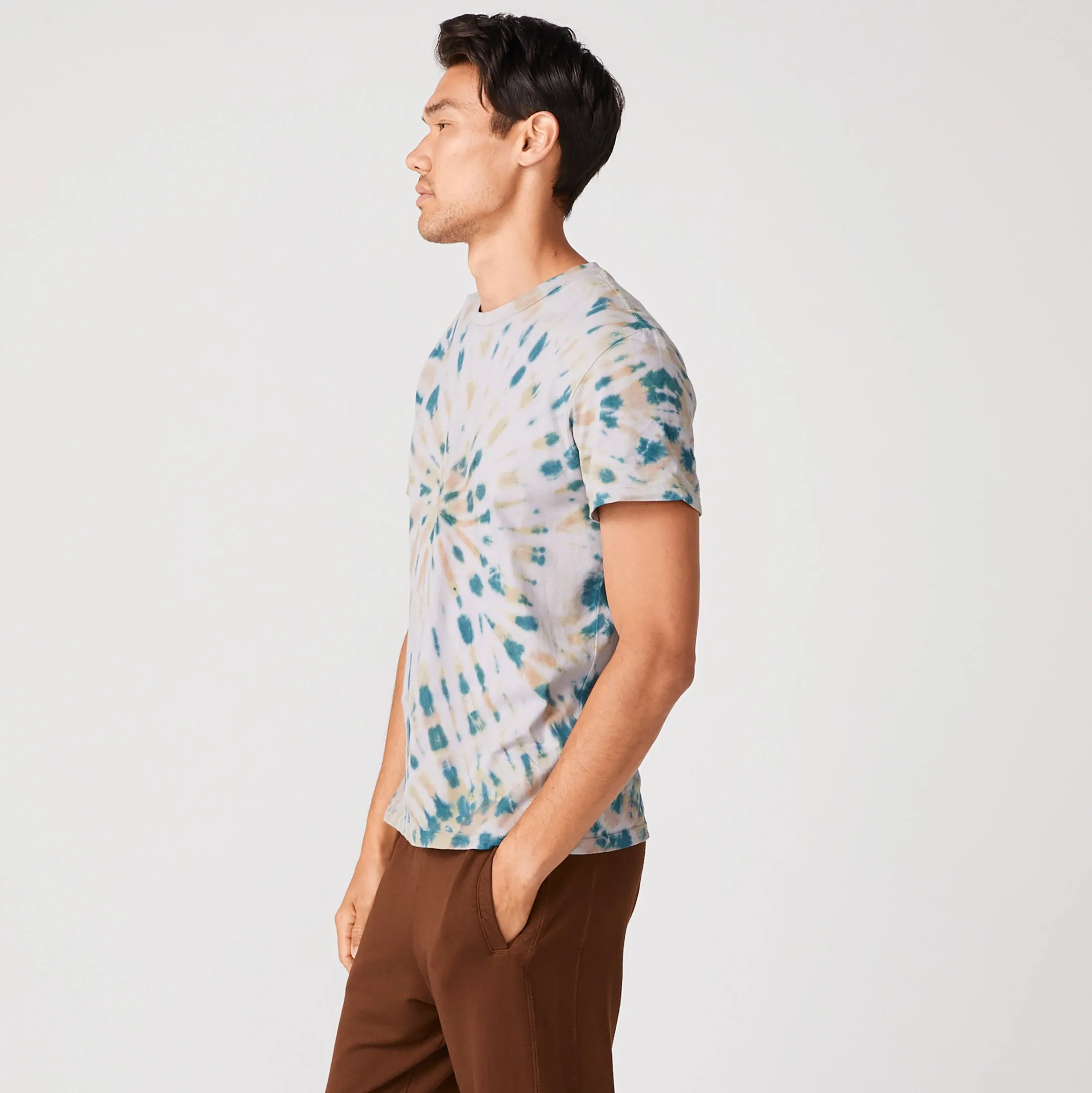 Kaleidoscope Tie Dye Relaxed Crew sold by Monrow product image thumbnail 4