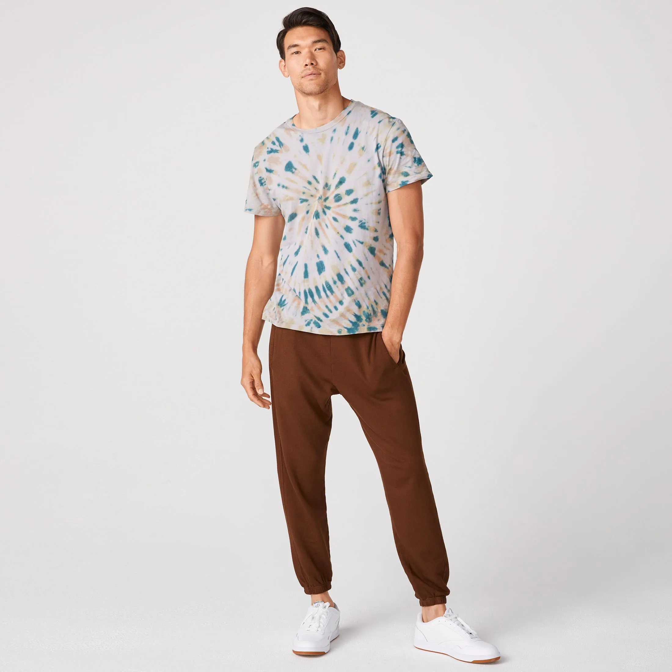 Kaleidoscope Tie Dye Relaxed Crew sold by Monrow product image thumbnail 2