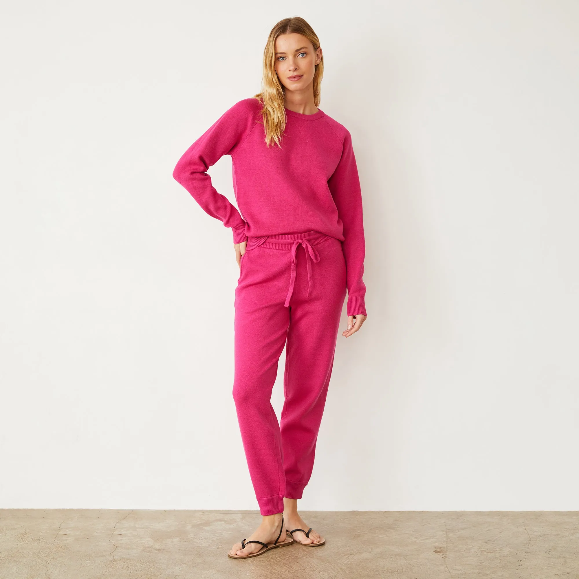 Soft Knit Raglan Sweater sold by Monrow product image thumbnail 3