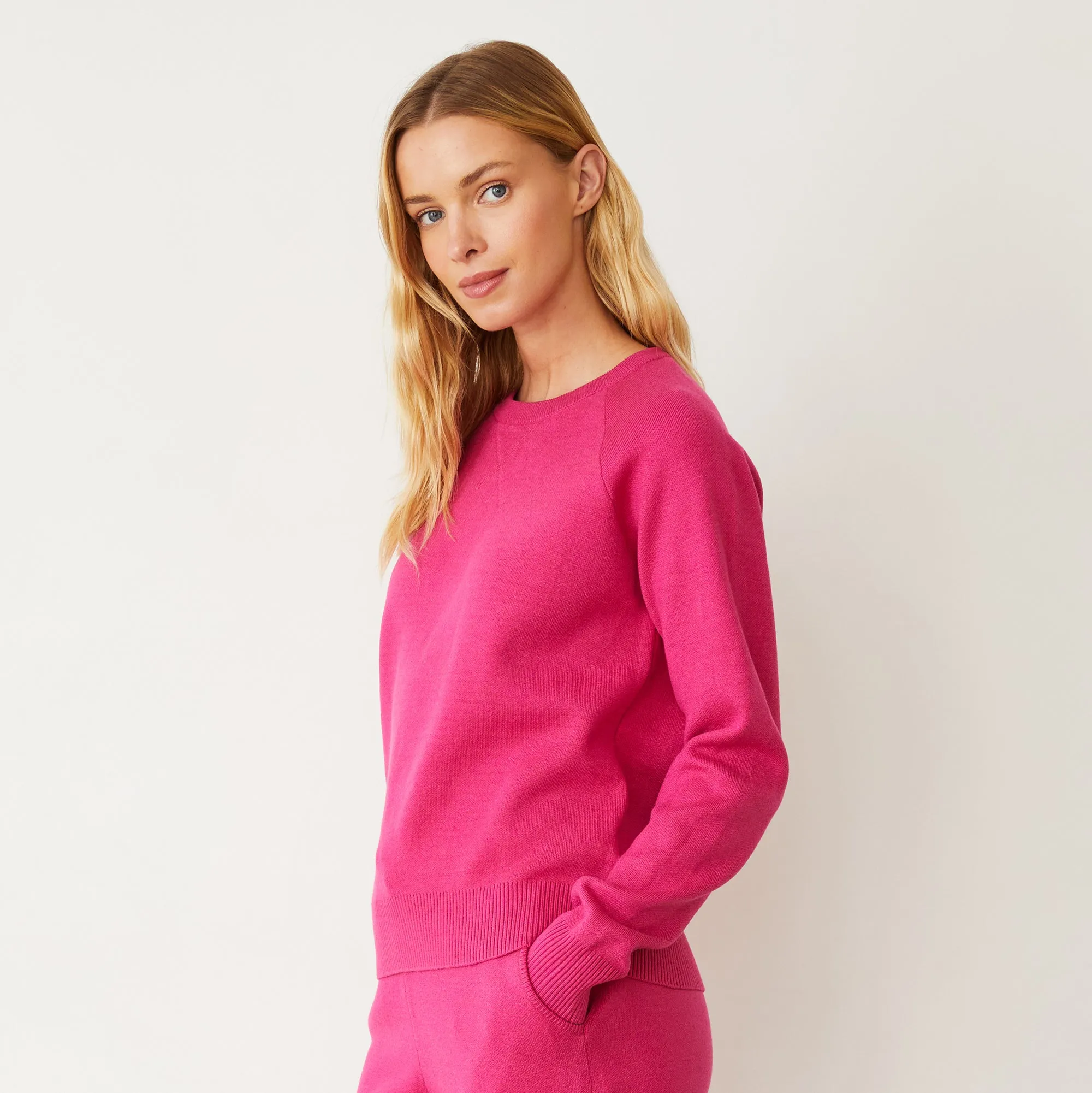 Soft Knit Raglan Sweater sold by Monrow product image thumbnail 2