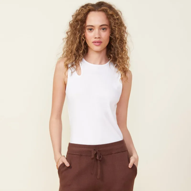 Modal Rib Cut Out Tank sold by Monrow