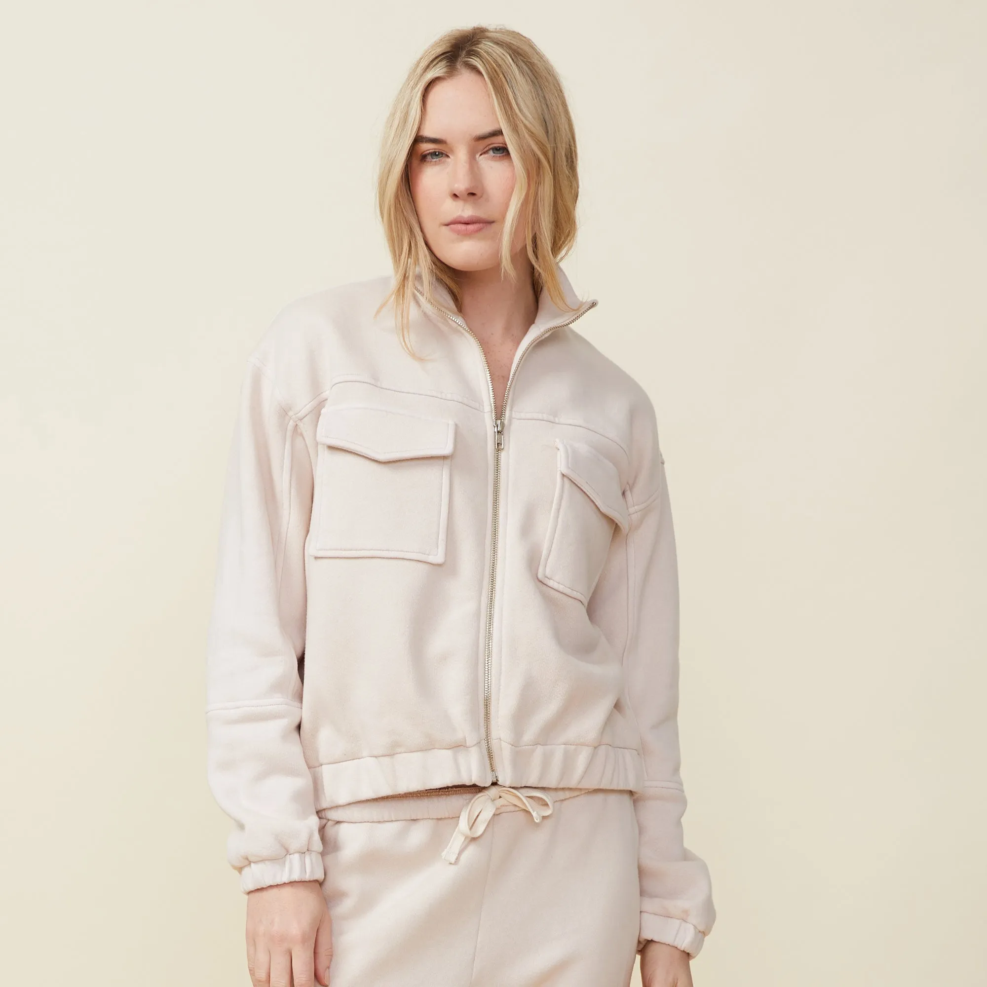 Seamed Bomber Jacket sold by Monrow