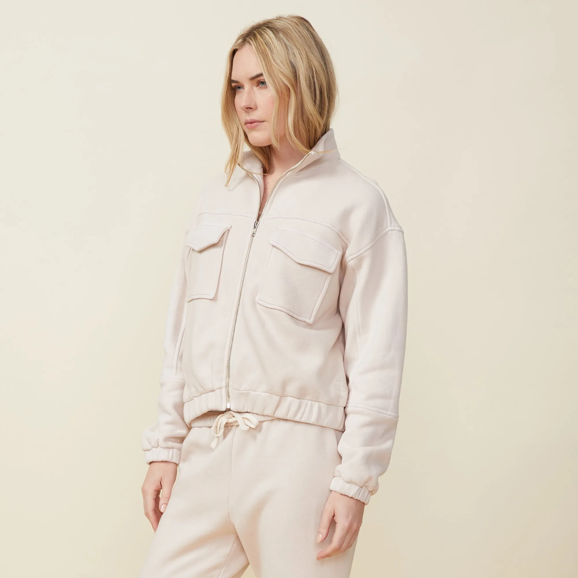 Seamed Bomber Jacket sold by Monrow product image thumbnail 4