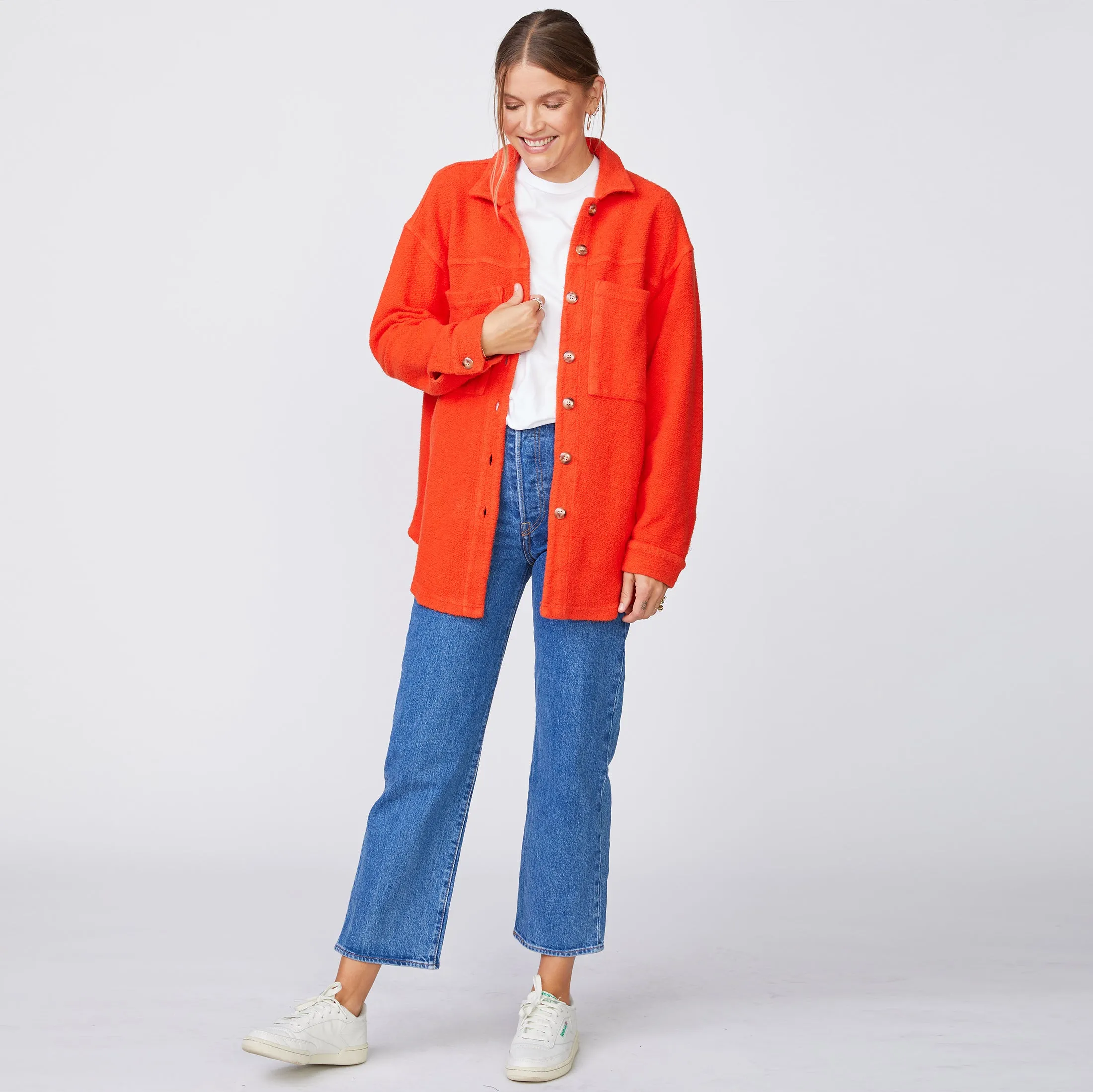 Teddy Fleece Shacket sold by Monrow product image thumbnail 3