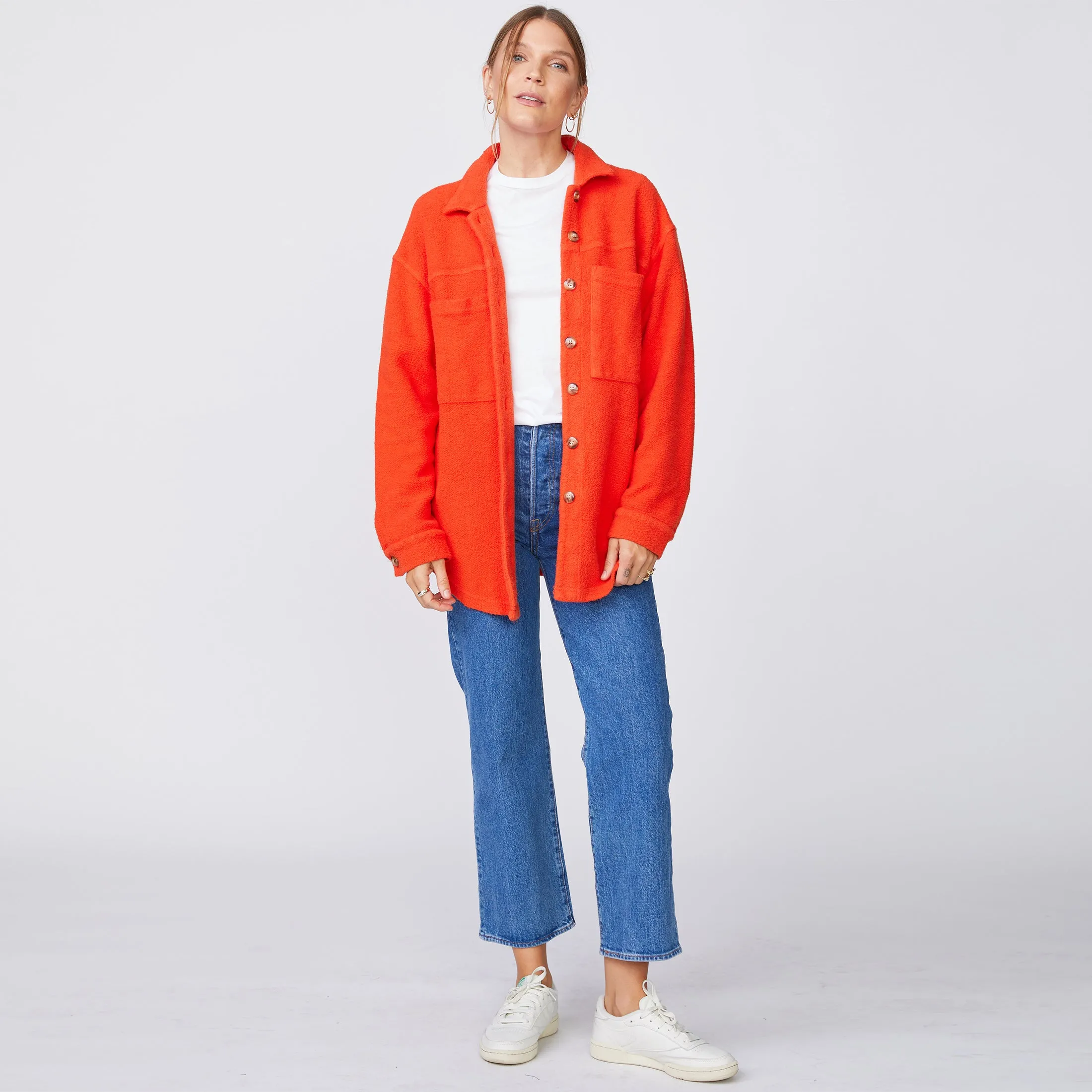 Teddy Fleece Shacket sold by Monrow product image thumbnail 2