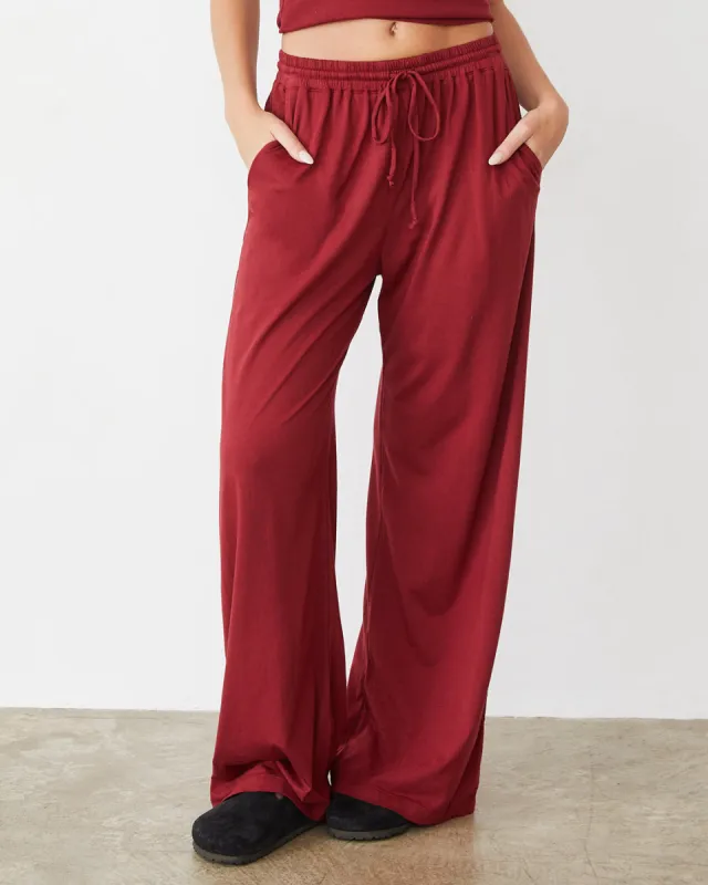 Organic Jersey Wide Leg Pant sold by Monrow