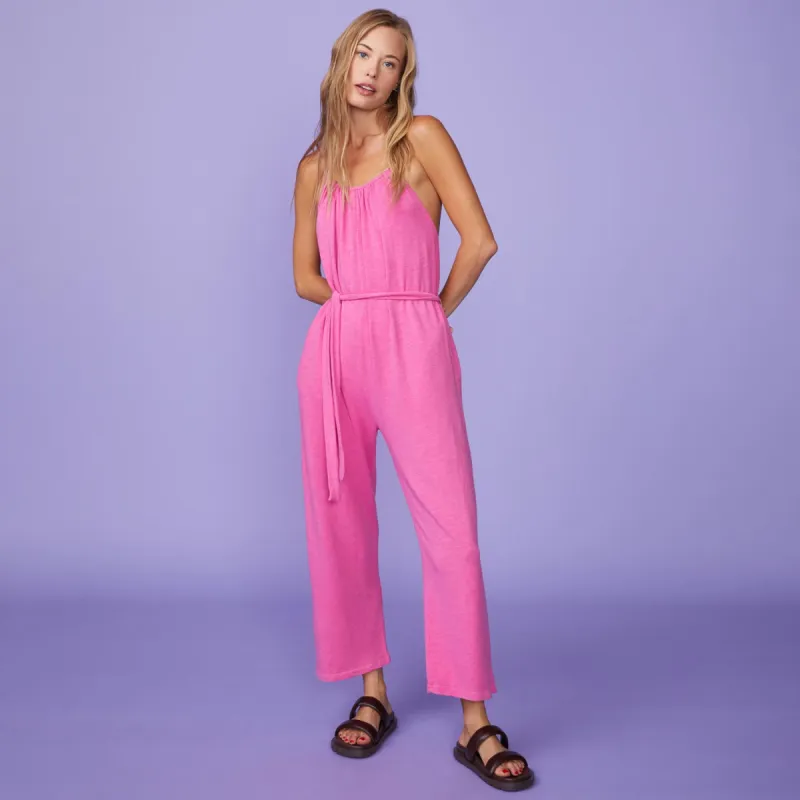 Supersoft Halter Jumpsuit sold by Monrow