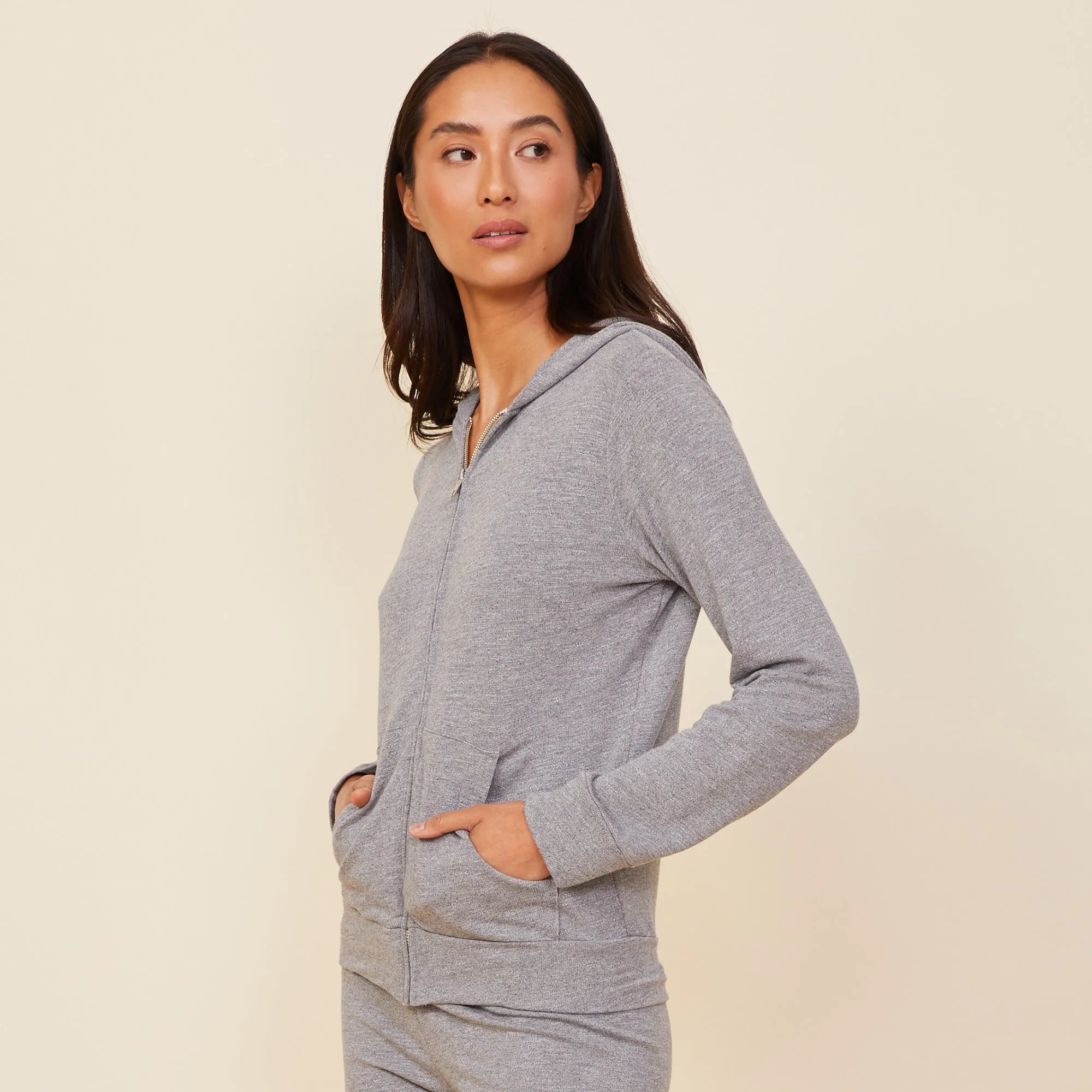 Supersoft Zip Up Hoody sold by Monrow product image thumbnail 3