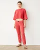 French Terry Crop Elastic Waist Sweat sold by Monrow