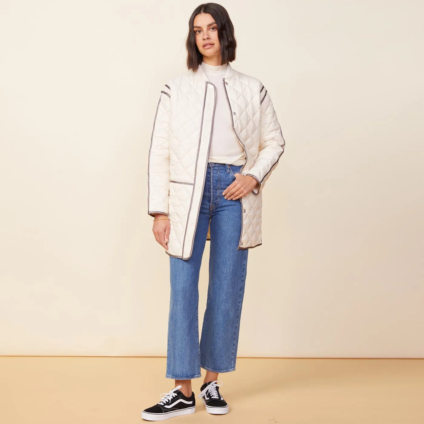 Quilted Bomber sold by Monrow product image thumbnail 3