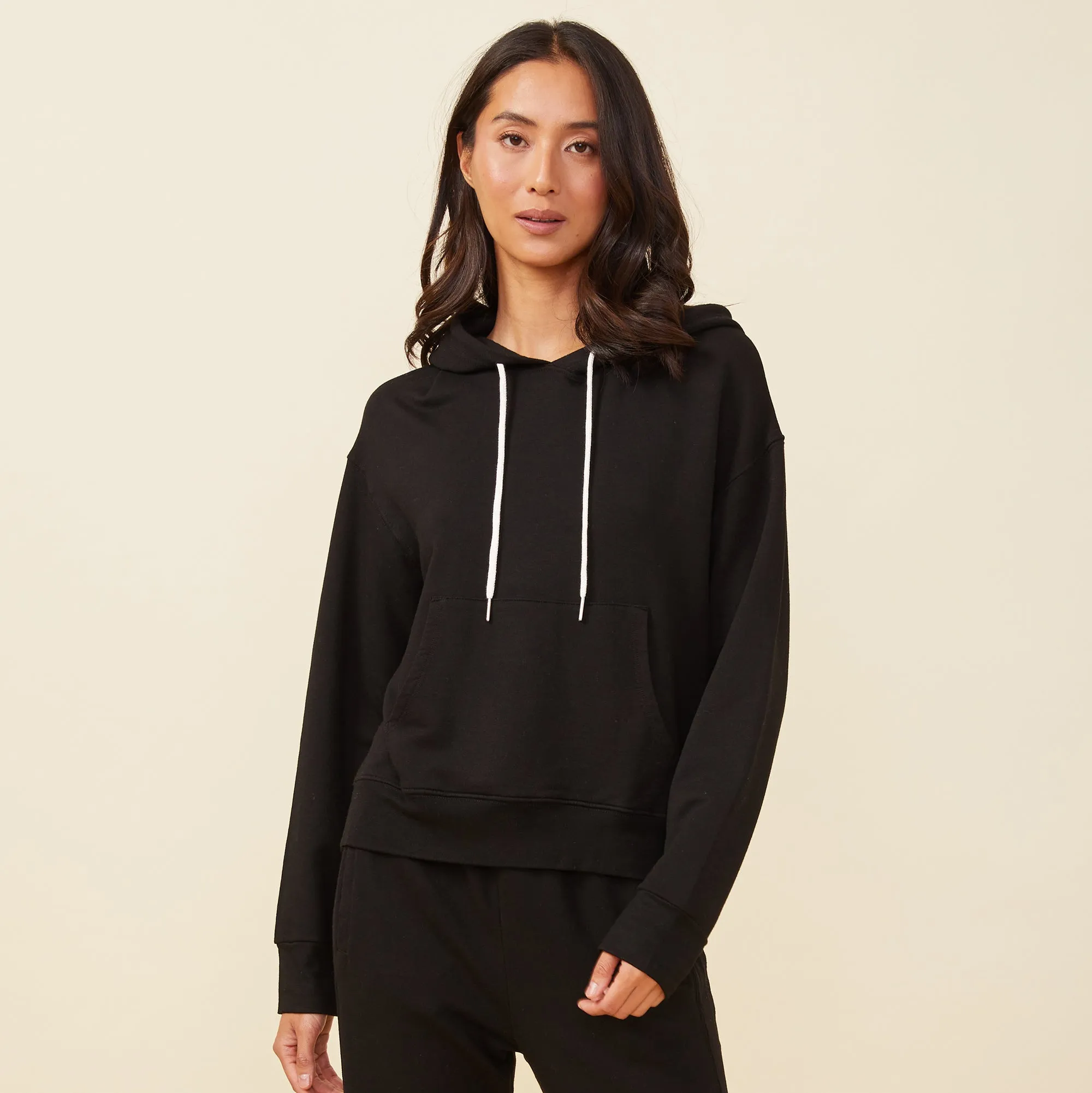 Supersoft Fleece Drawcord Hoody sold by Monrow