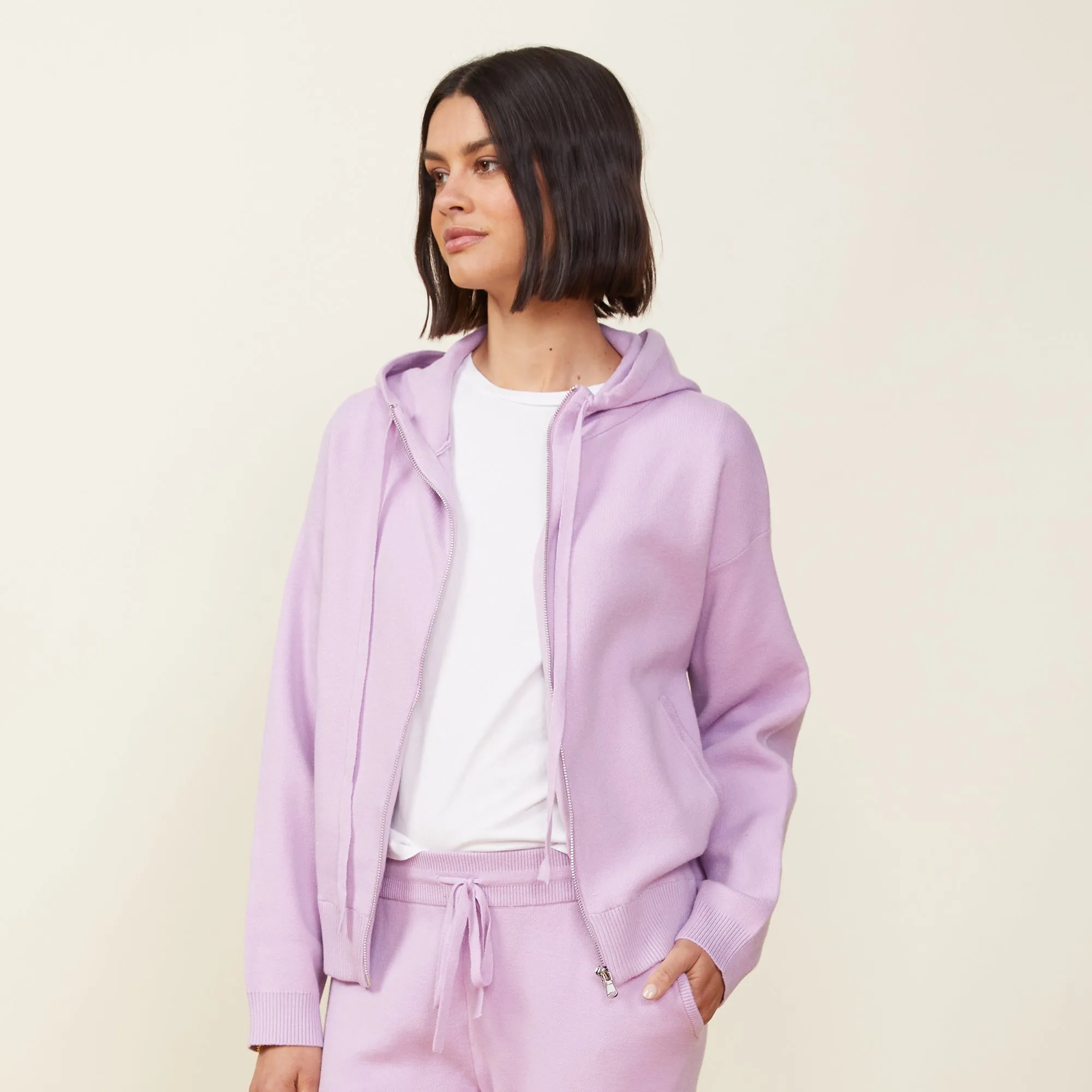 Soft Knit Zip Up Hoody sold by Monrow product image thumbnail 4