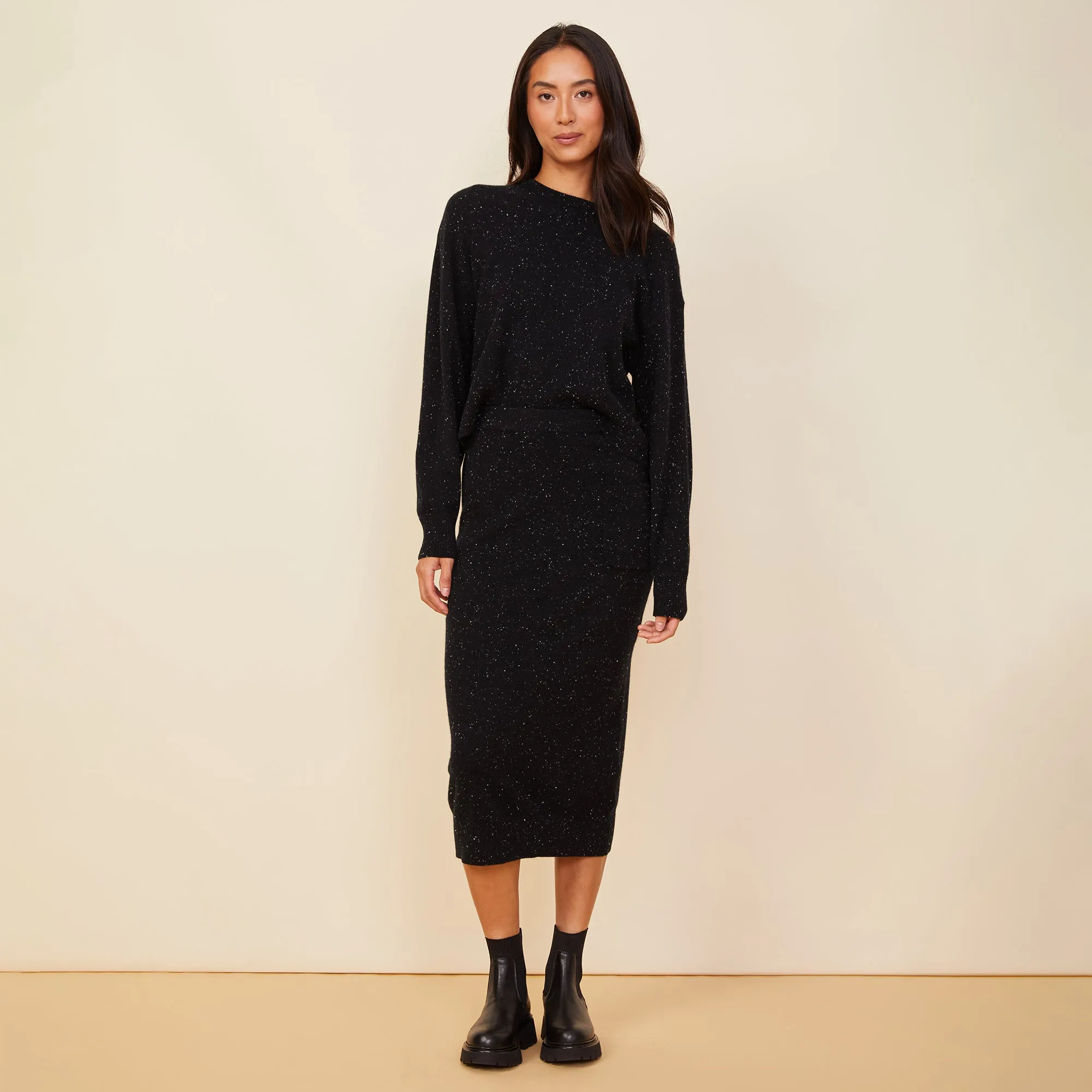Neps Cashmere Pocket Midi Skirt sold by Monrow