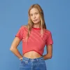 Stripe Cropped Top sold by Monrow