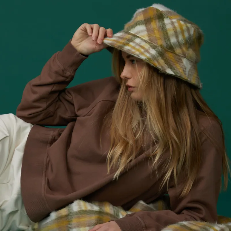 Plaid Bucket Hat sold by Monrow