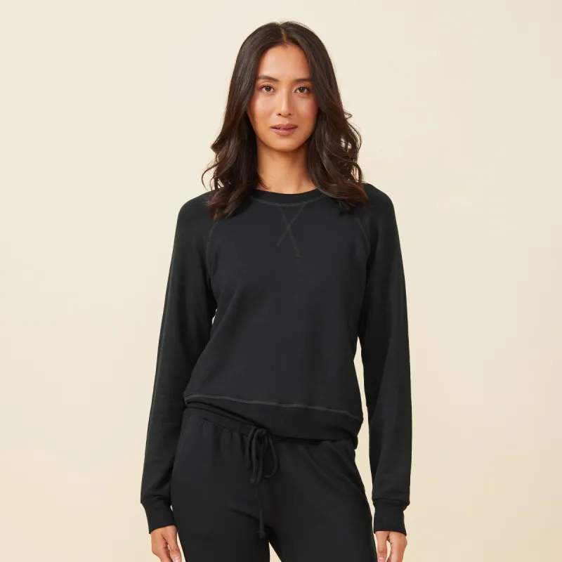 Supersoft Fleece Raglan sold by Monrow