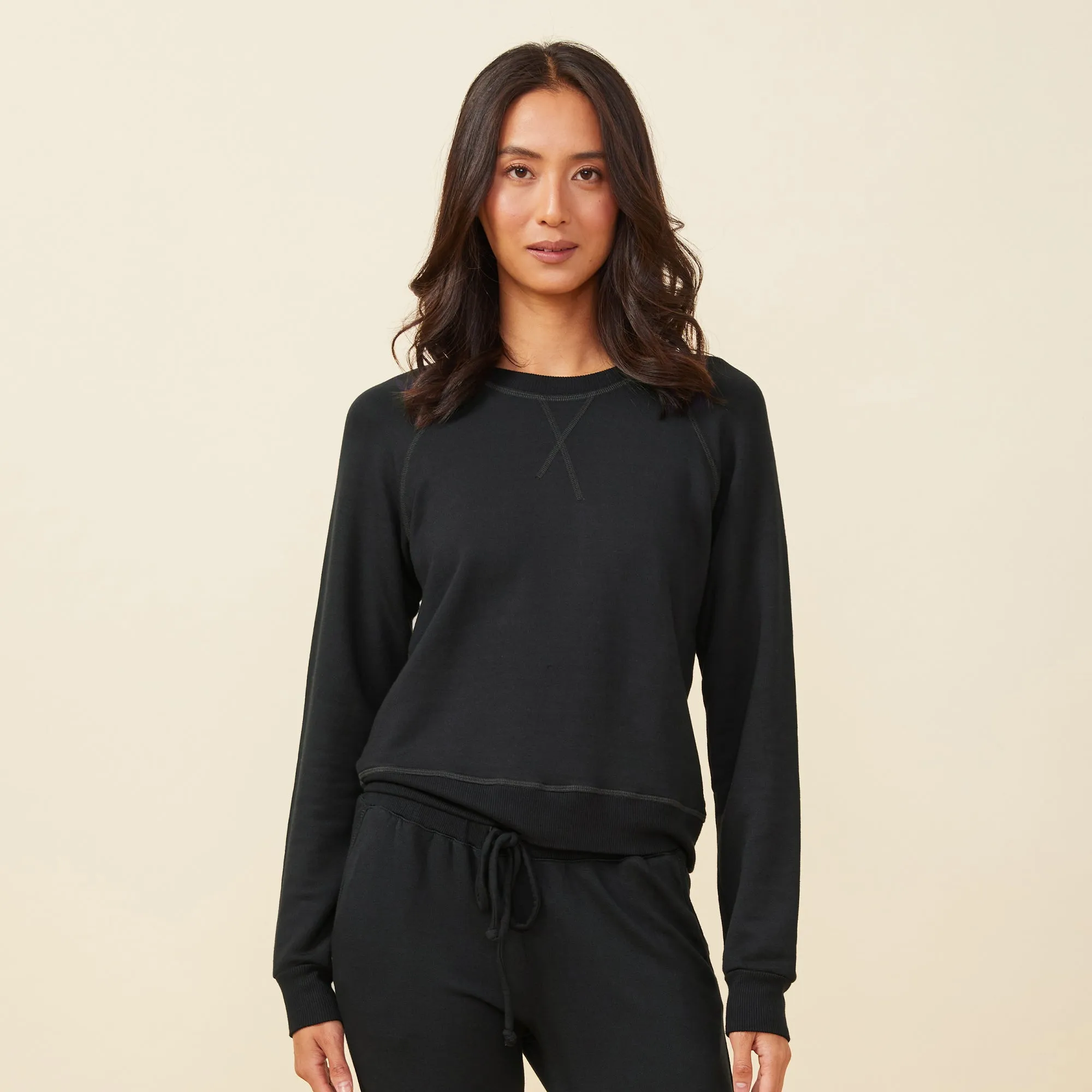 Supersoft Fleece Raglan sold by Monrow