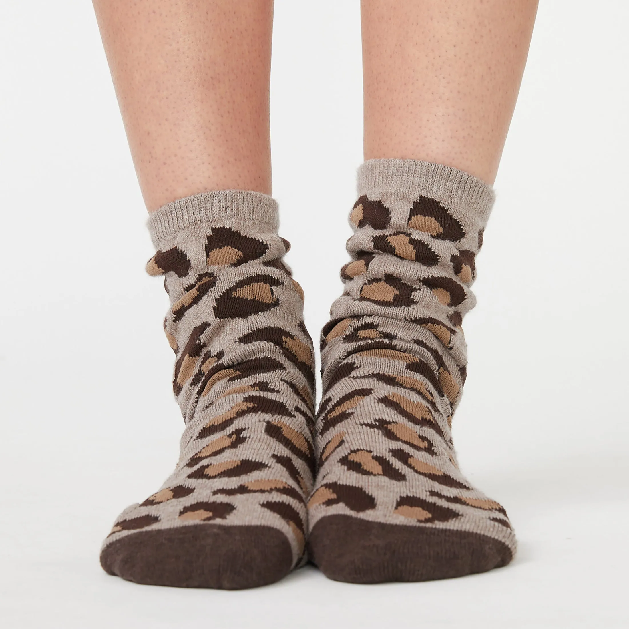 Leopard Calf Socks sold by Monrow