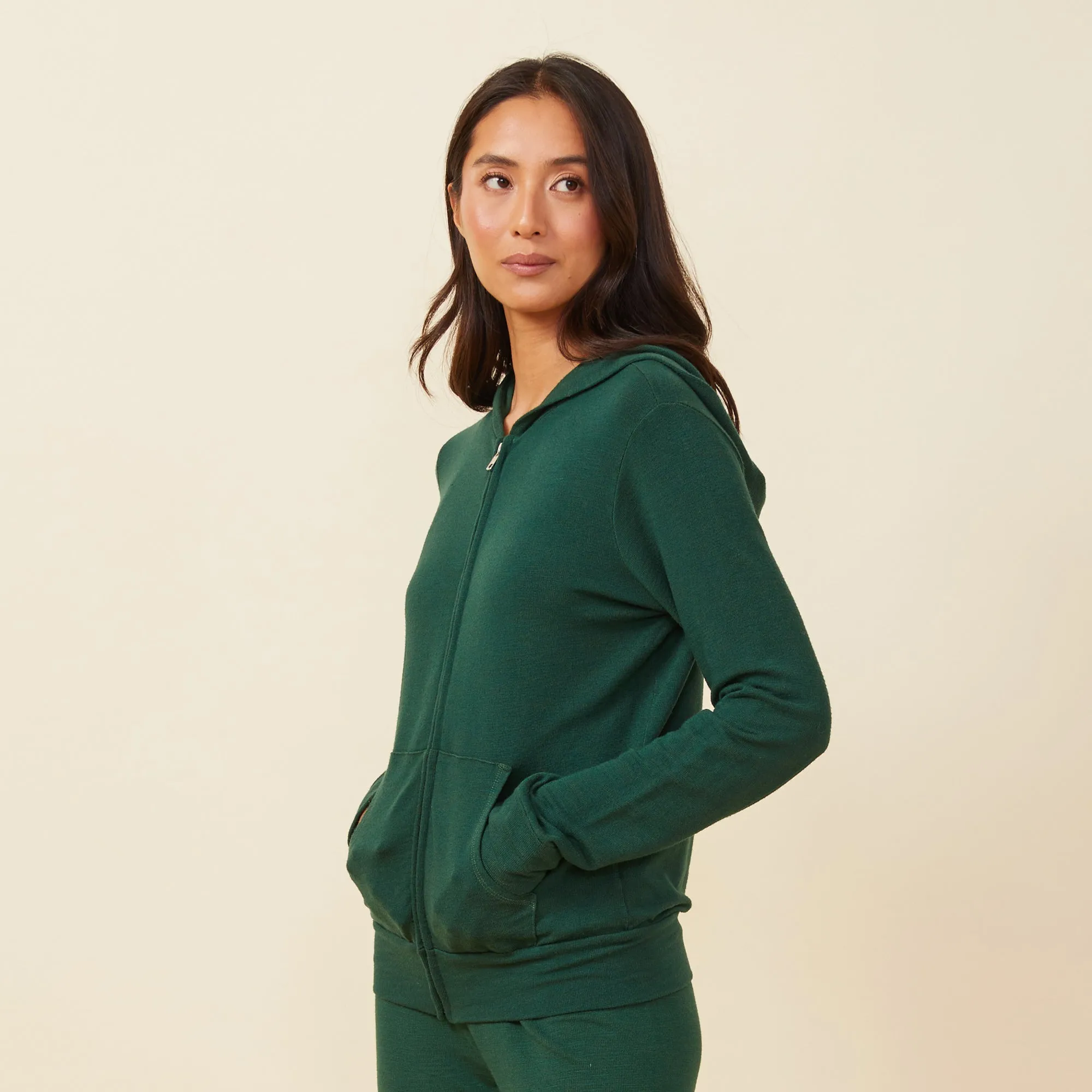 Supersoft Zip Up Hoody sold by Monrow product image thumbnail 3