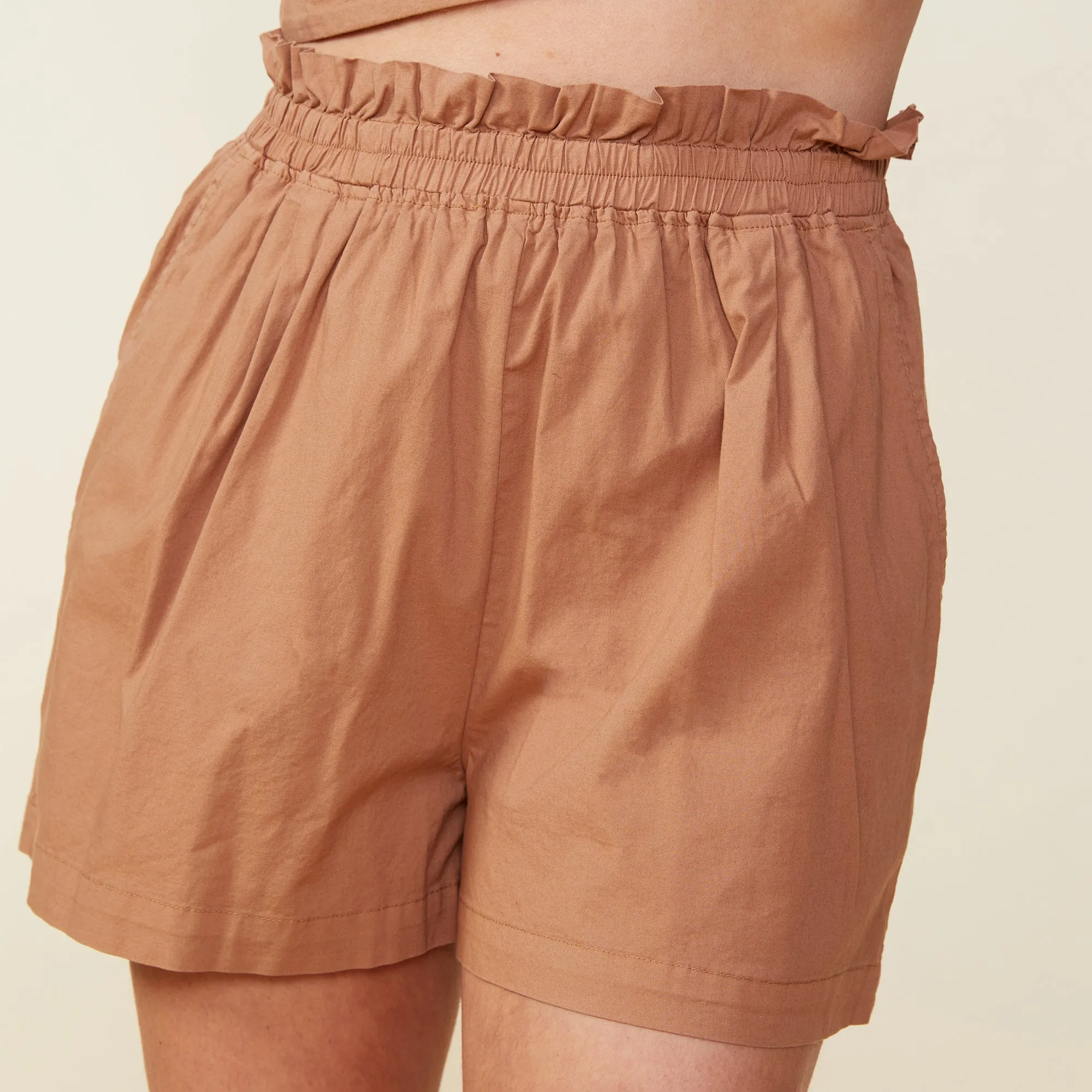 Poplin Paperbag Shorts sold by Monrow product image thumbnail 2