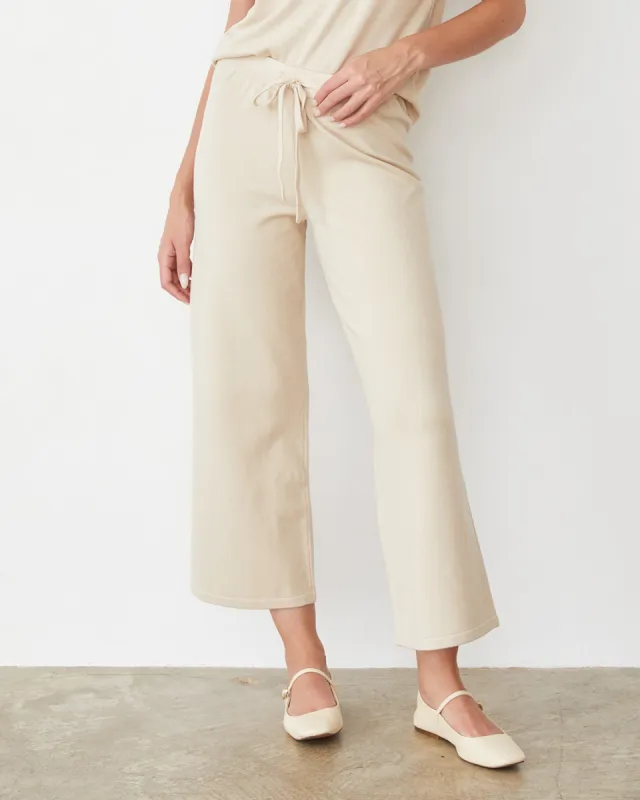 Light Soft Knit Crop Lounge Pant sold by Monrow