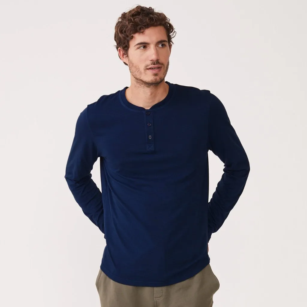 Long Sleeve Henley sold by Monrow product image thumbnail 2