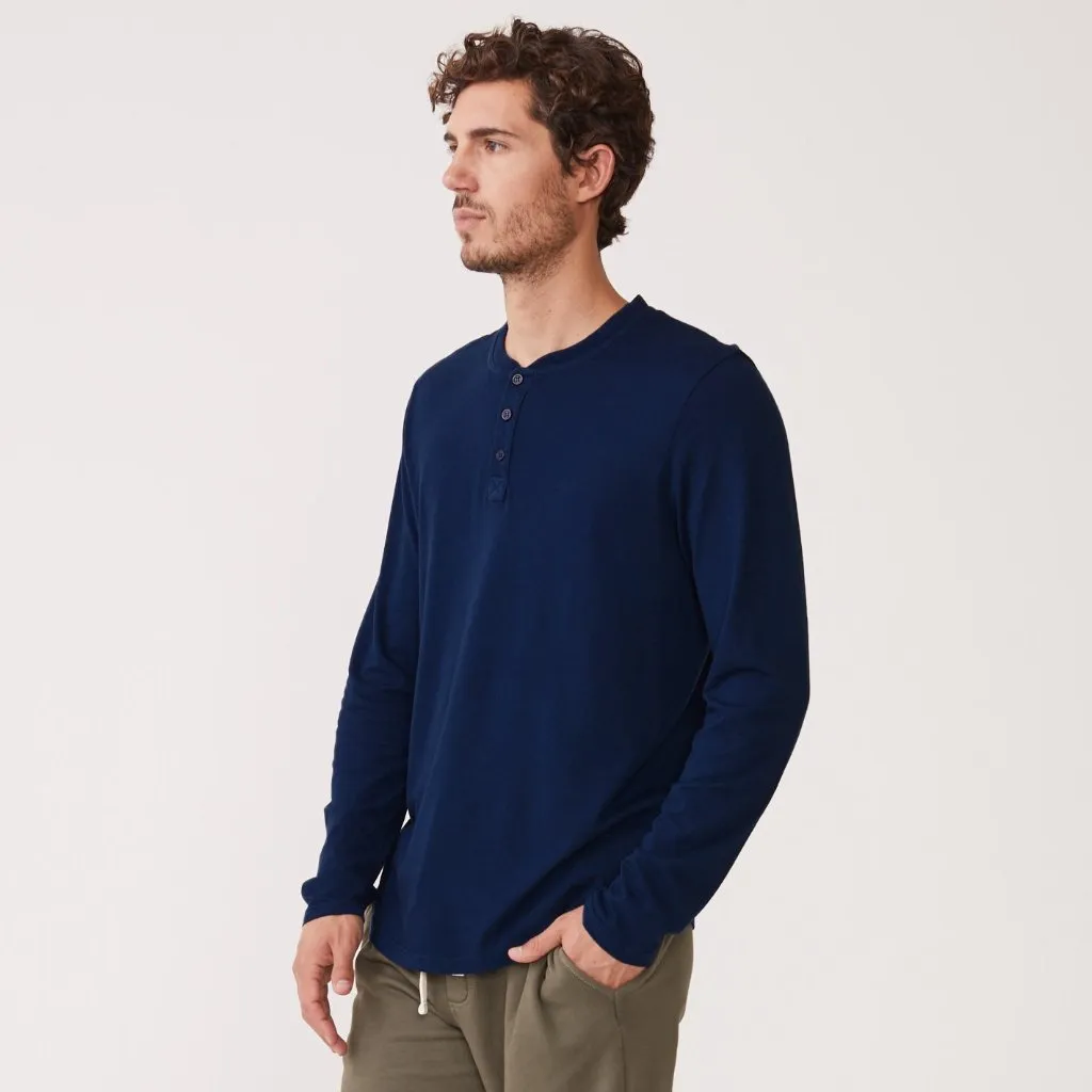 Long Sleeve Henley sold by Monrow product image thumbnail 3