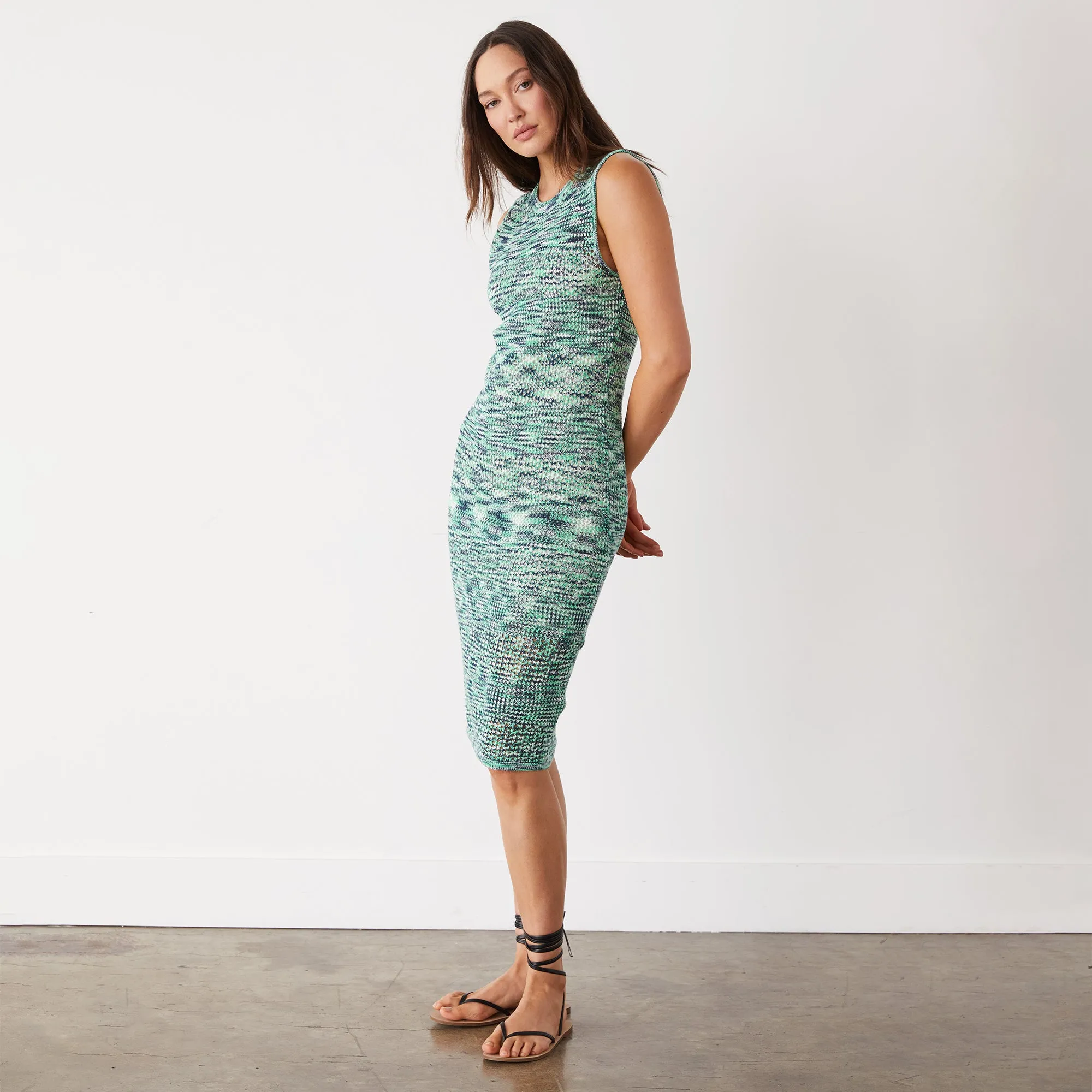 Space-dye Tank Dress sold by Monrow product image thumbnail 3