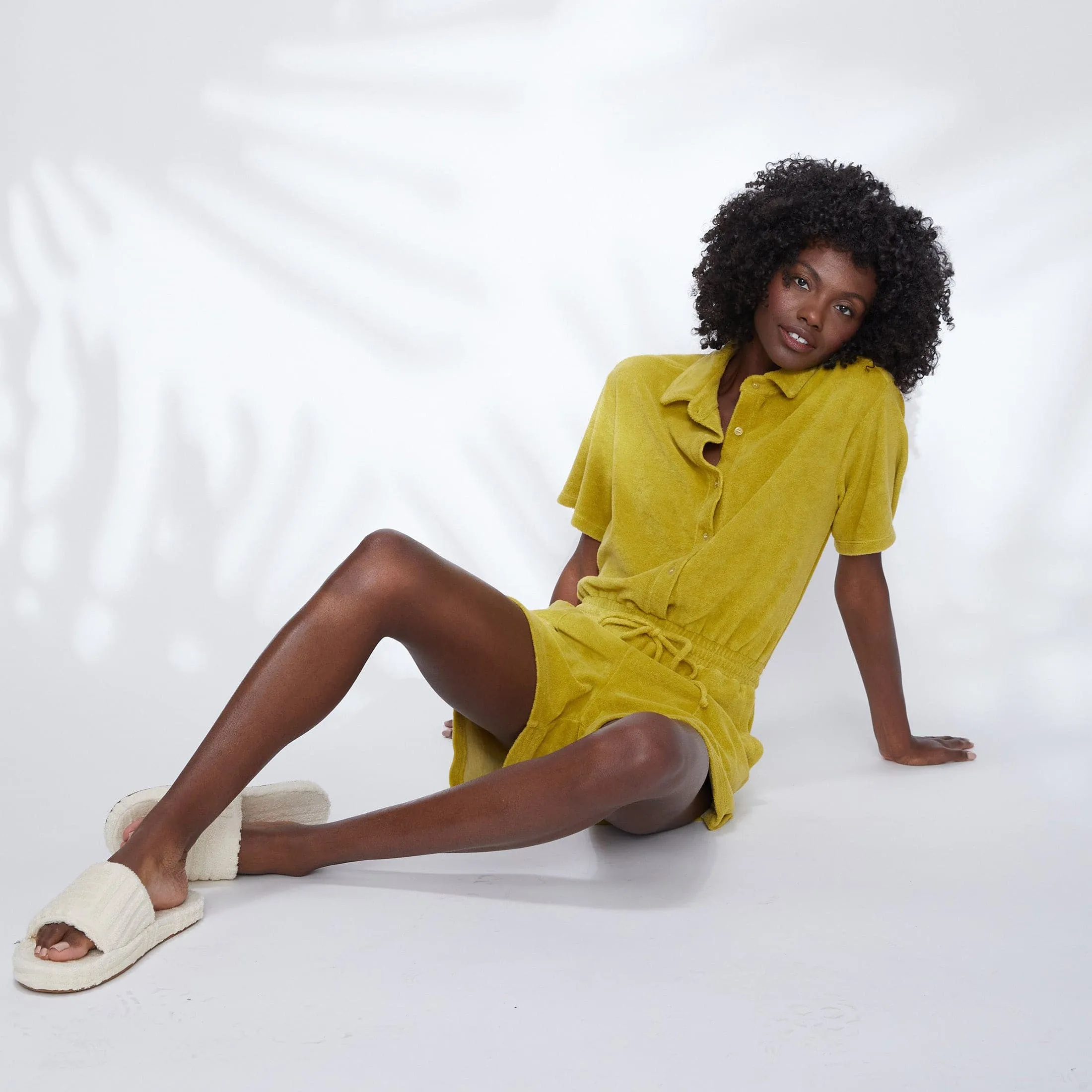 Terry Cloth Romper sold by Monrow