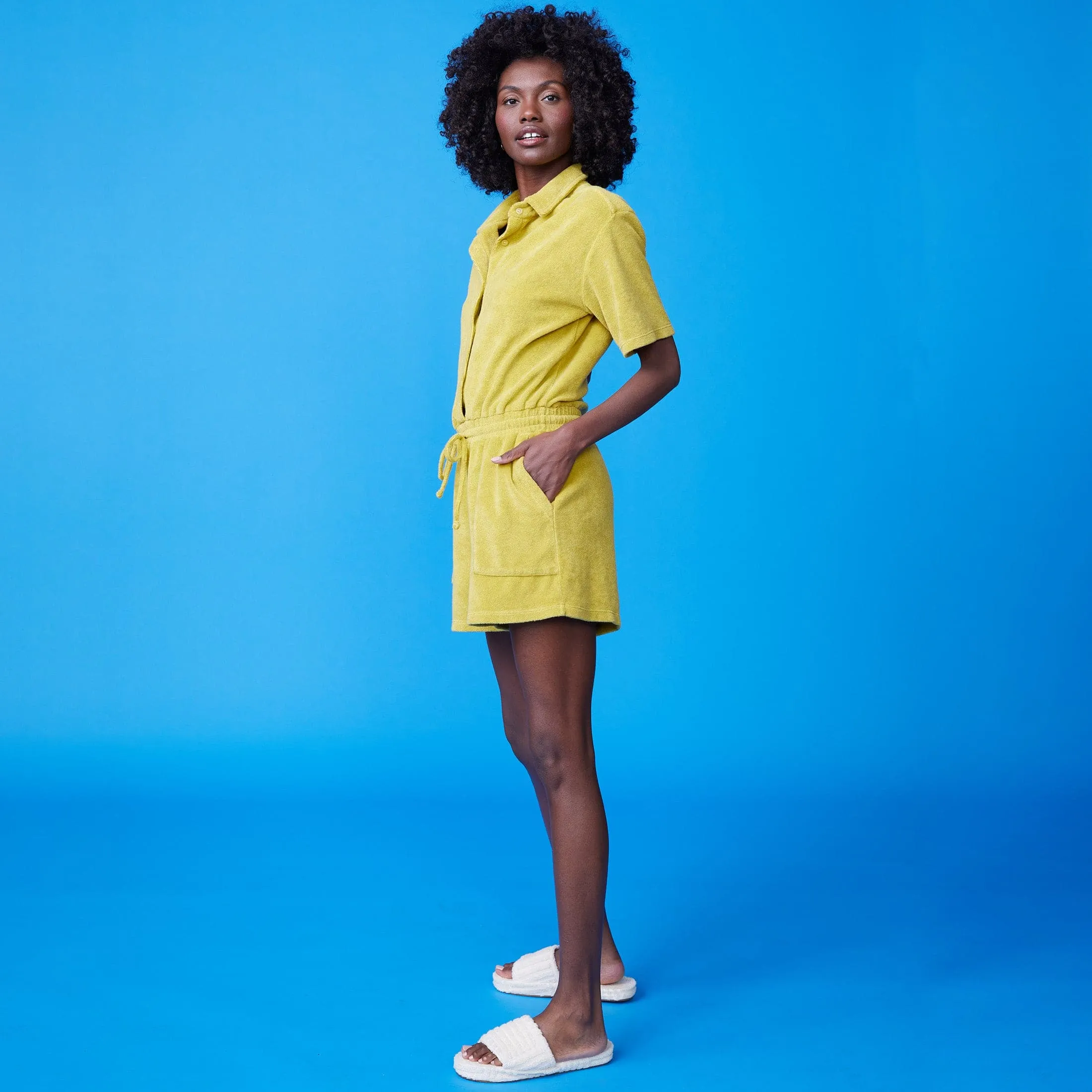 Terry Cloth Romper sold by Monrow product image thumbnail 4