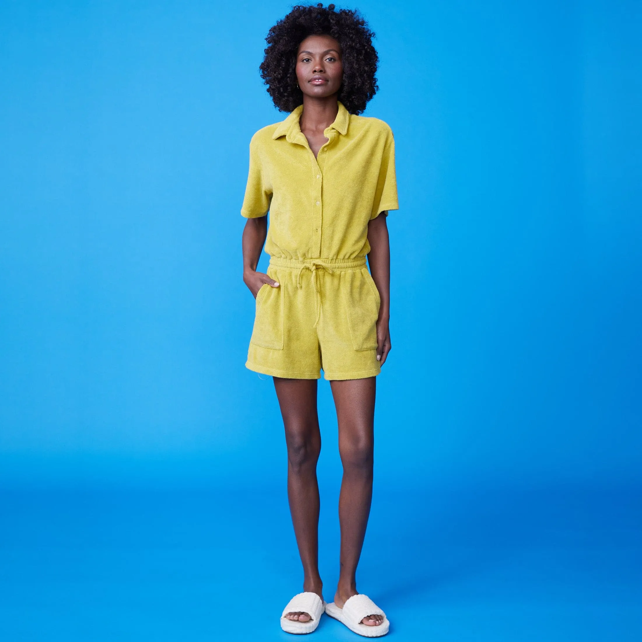 Terry Cloth Romper sold by Monrow product image thumbnail 3