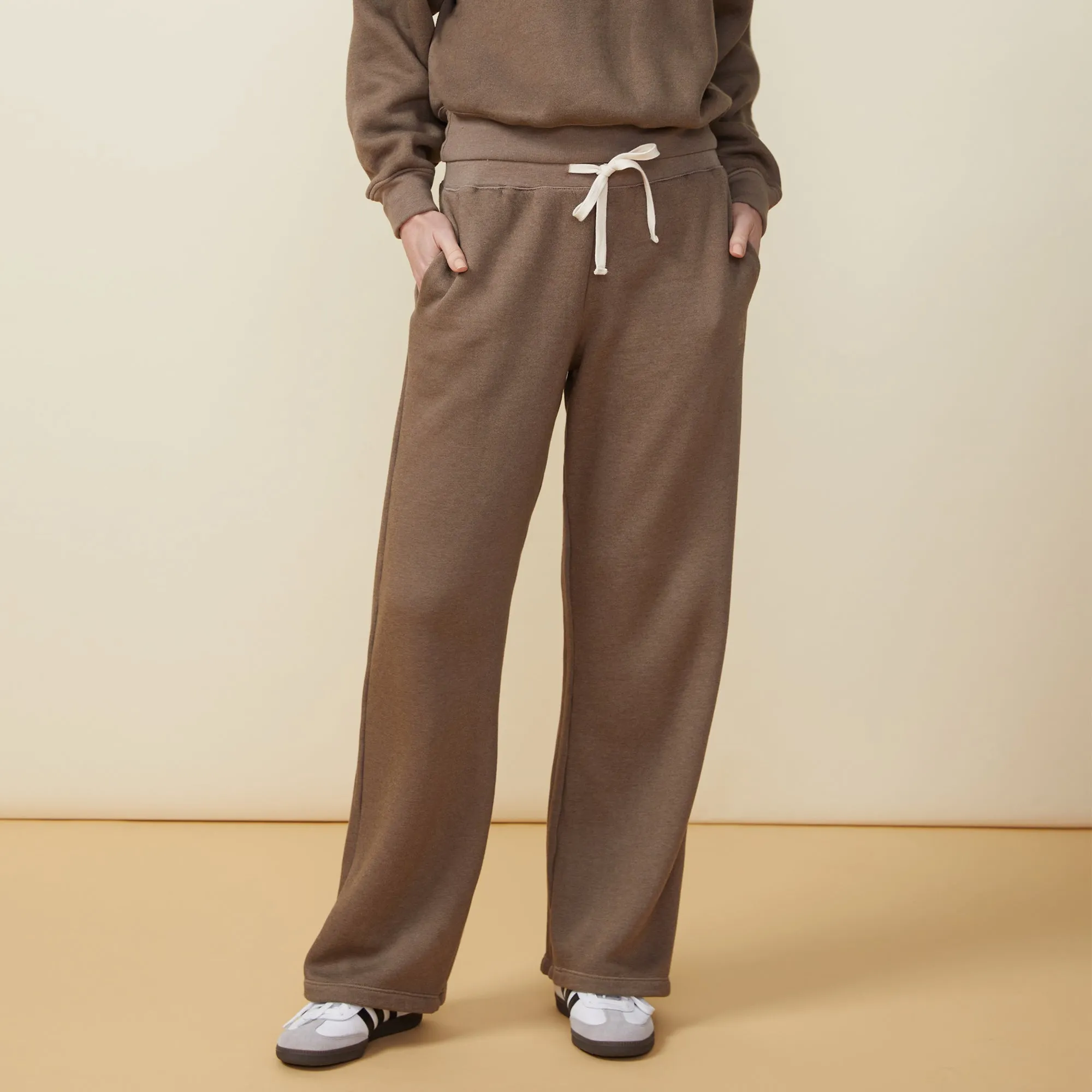 Teddy Fleece Straight Leg Sweat sold by Monrow