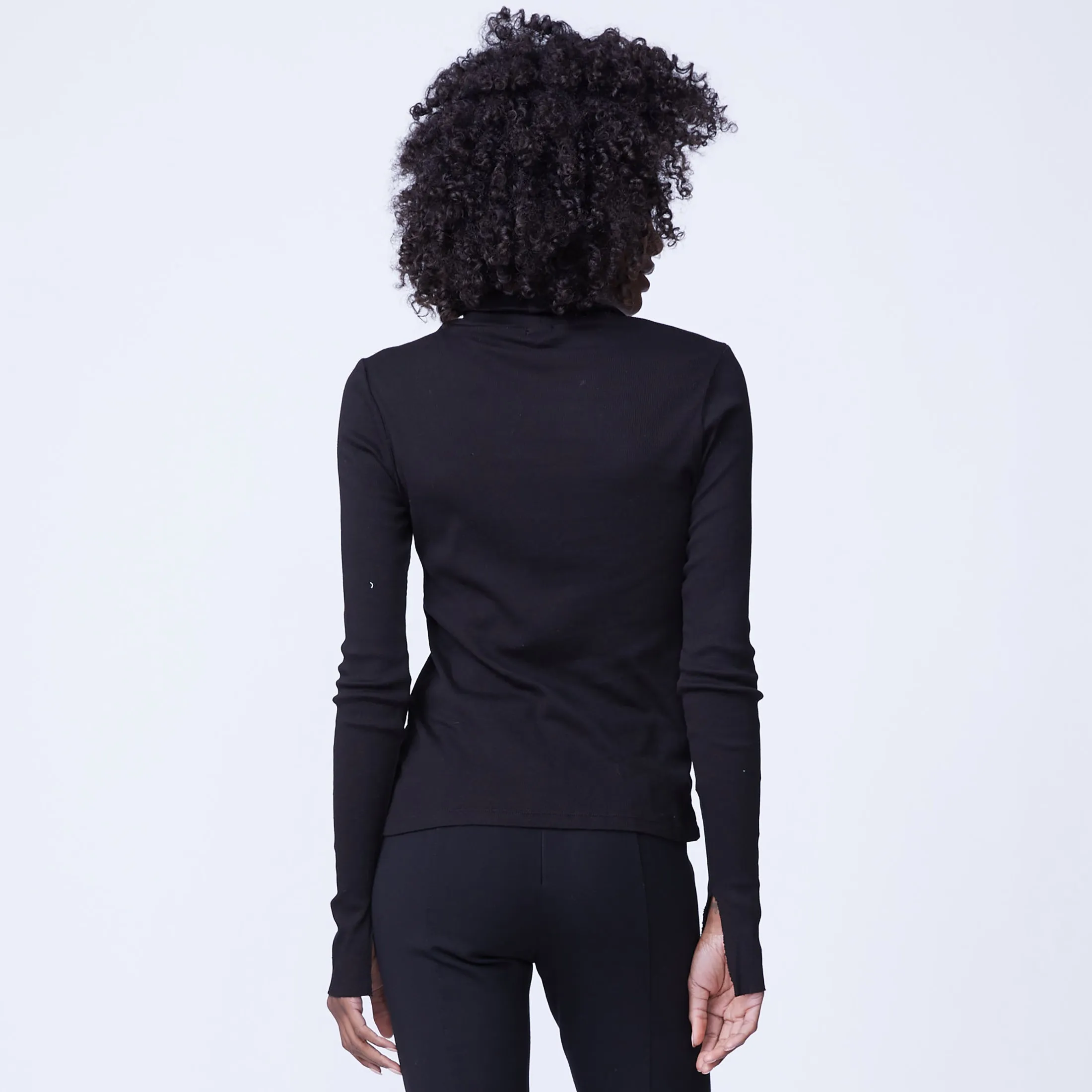 Heather Rib Turtleneck sold by Monrow product image thumbnail 5