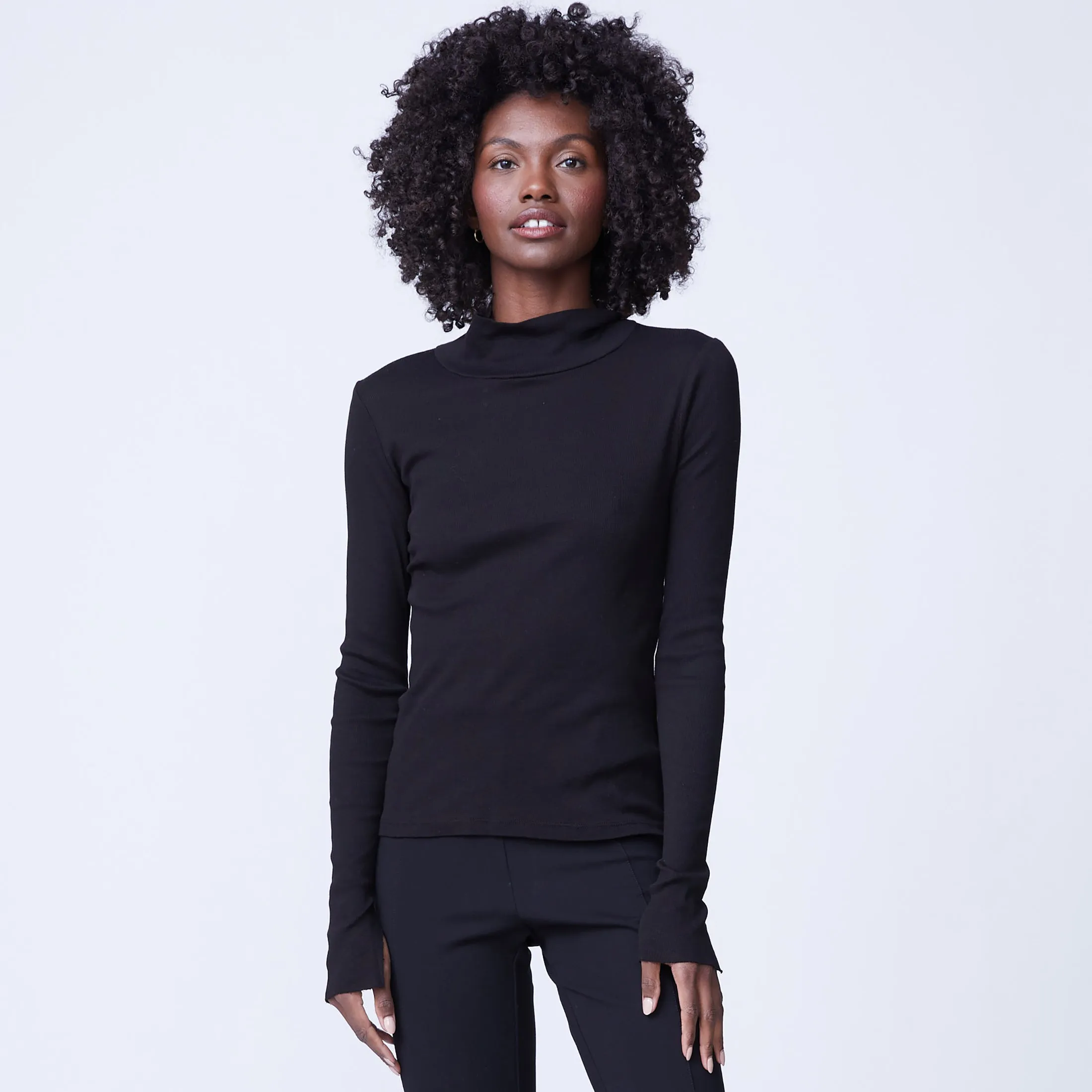 Heather Rib Turtleneck sold by Monrow