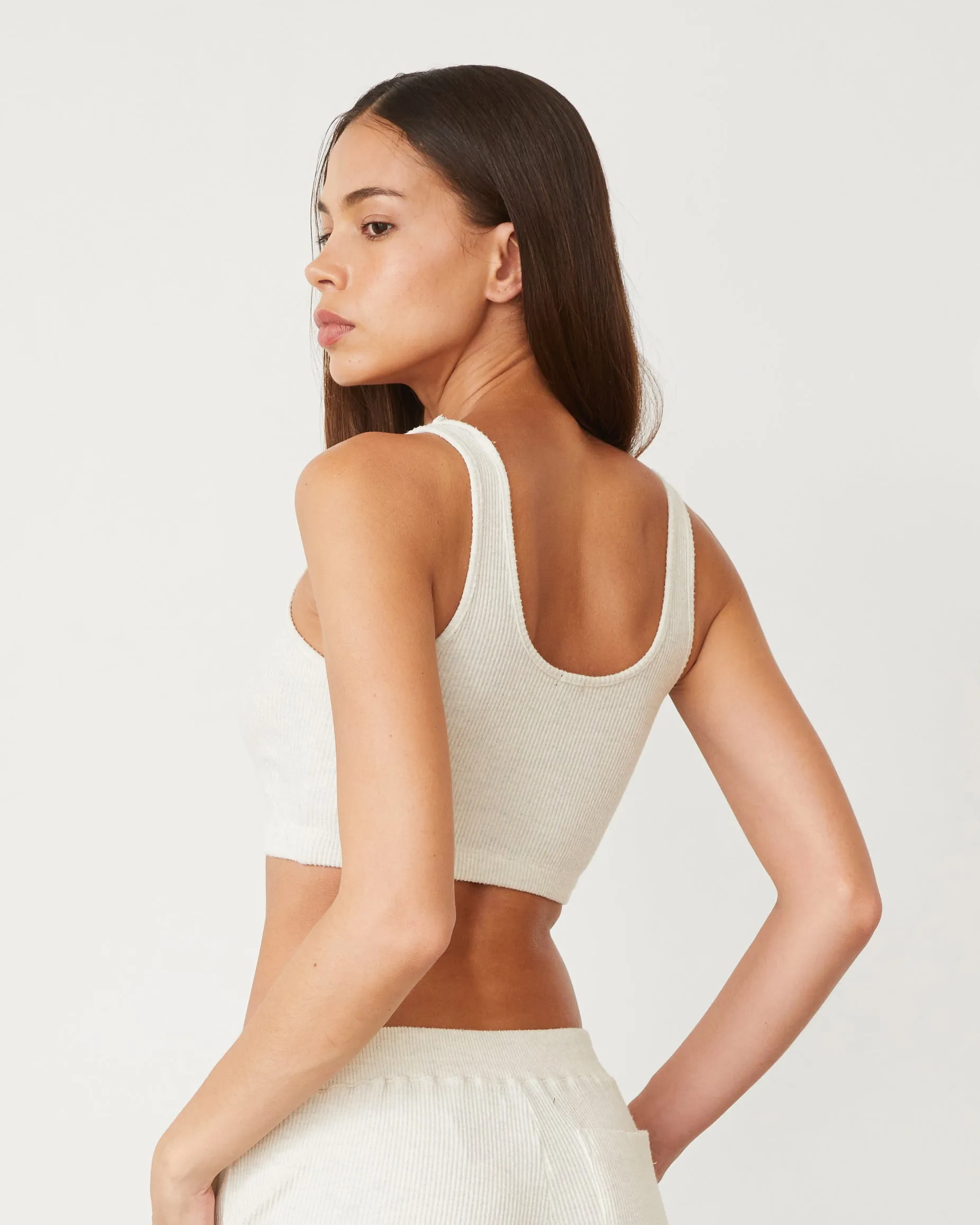 Brushed Rib Bralette sold by Monrow product image thumbnail 5