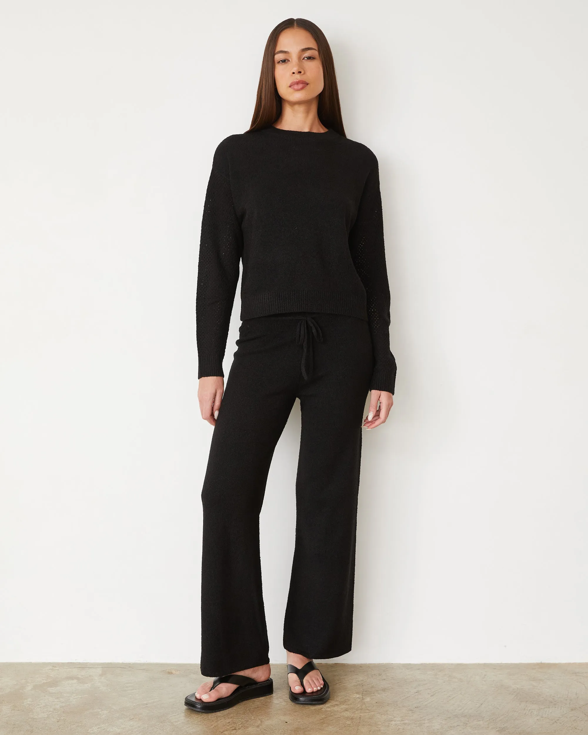 Boucle Knit Relaxed Pant sold by Monrow product image thumbnail 2