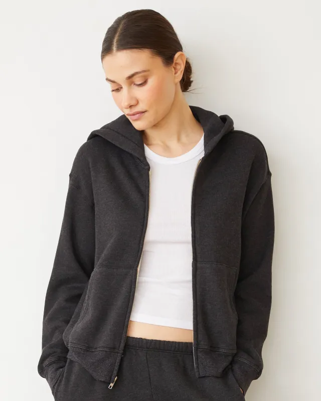 Teddy Fleece Relaxed Zip Up Hoody sold by Monrow