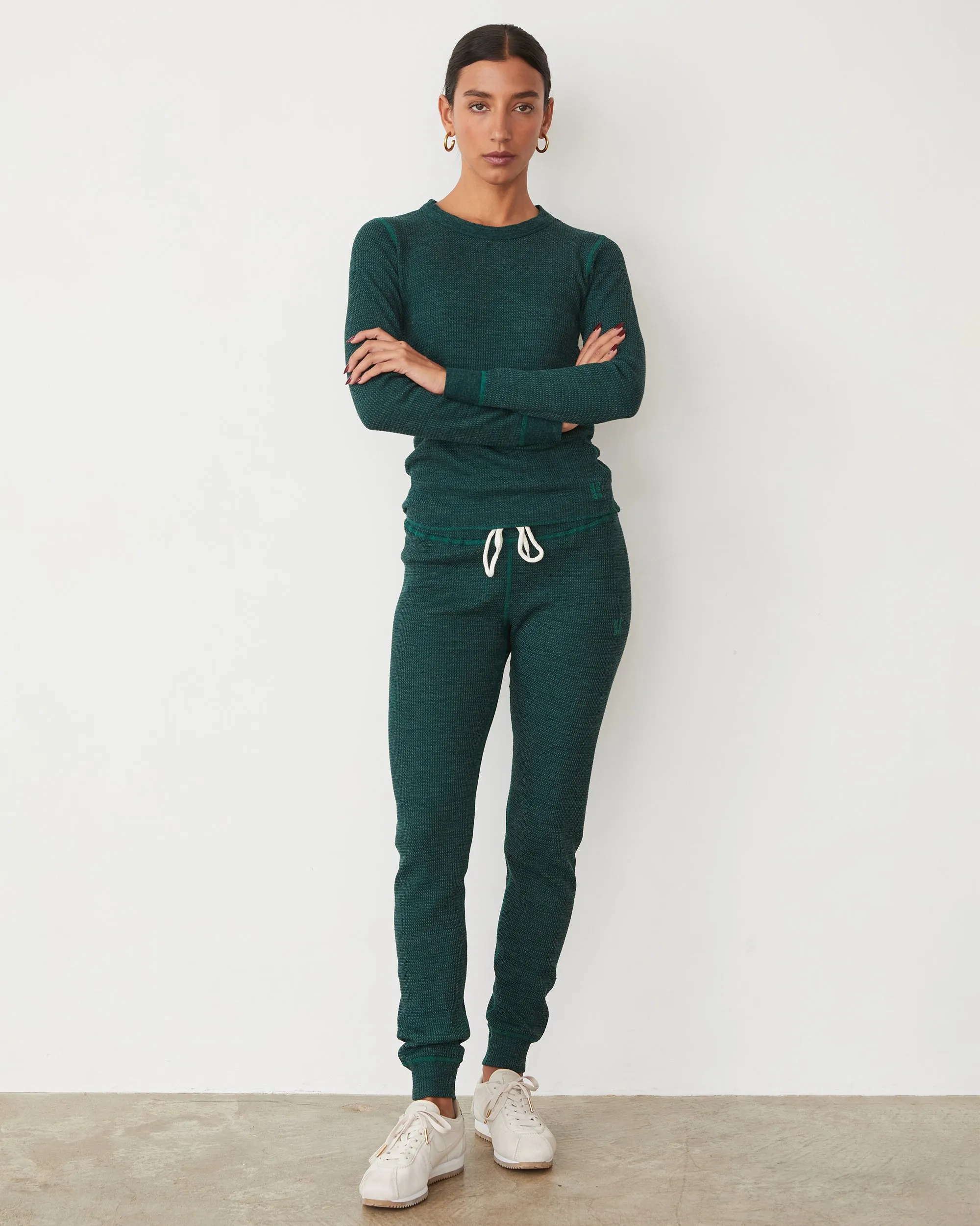 Cozy Heather Thermal Cuff Sweat sold by Monrow product image thumbnail 2