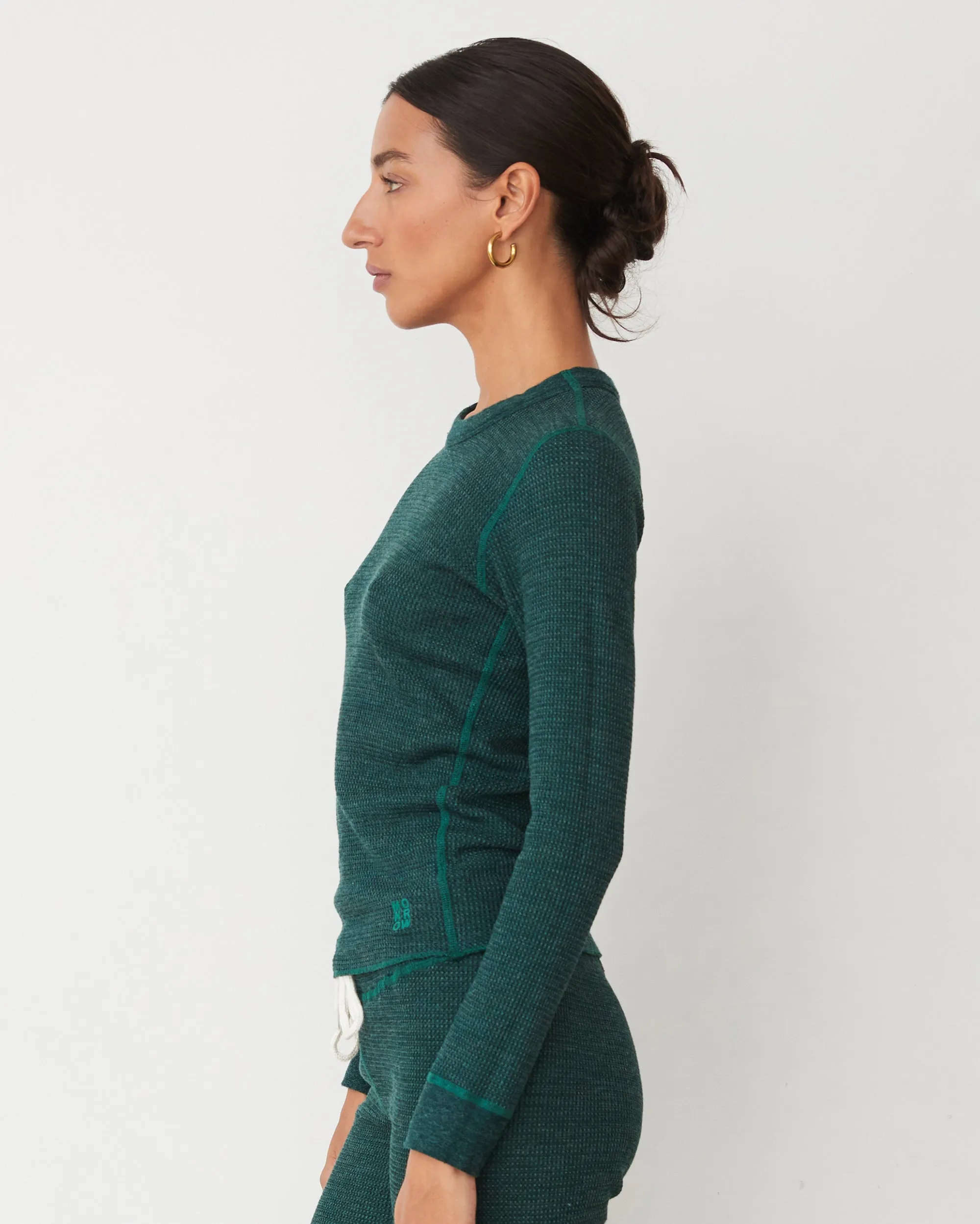 Cozy Heather Thermal Long Sleeve sold by Monrow product image thumbnail 3
